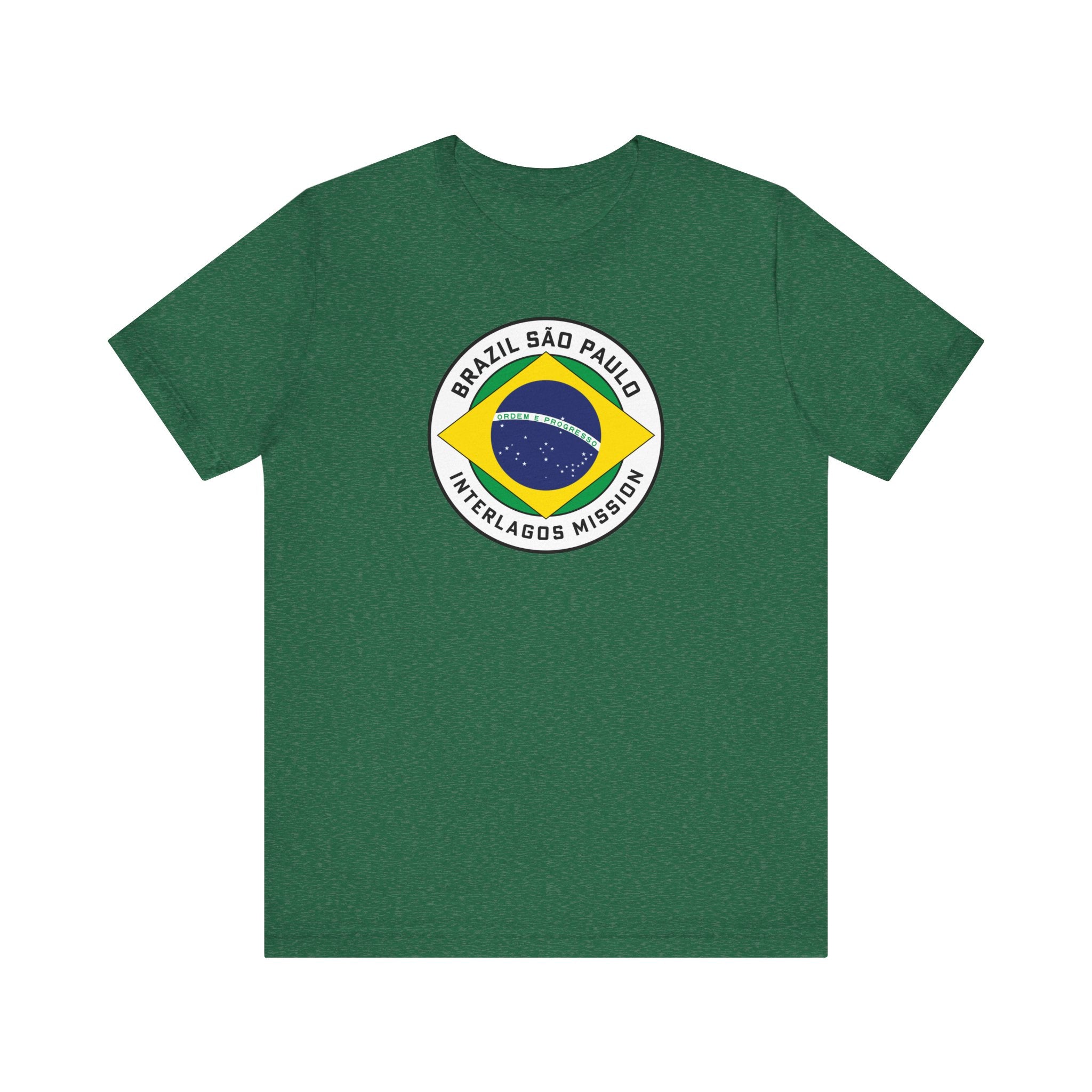 Brazil Sao Paulo Interlagos Mission Circular Pop Flag T-shirt - Mission Wishlist - LDS Missionary Gift Store
