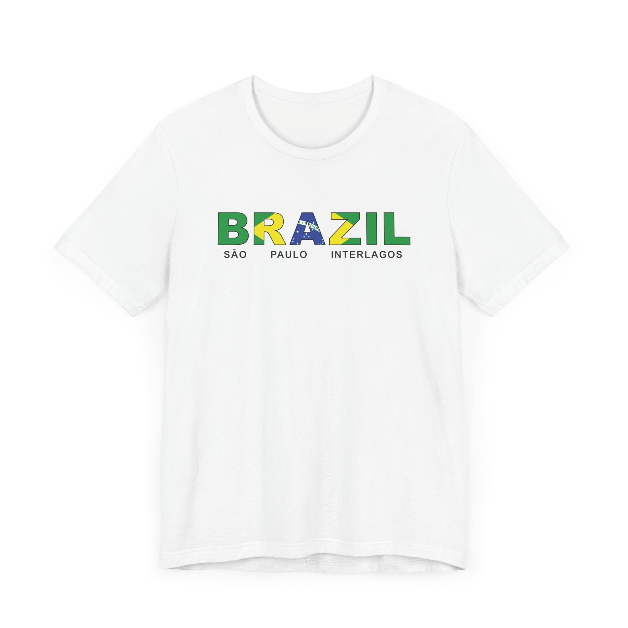 Brazil Sao Paulo Interlagos Mission Flag Title T-shirt - Latter-Day Saint LDS Missionary Gift - Book of Mormon