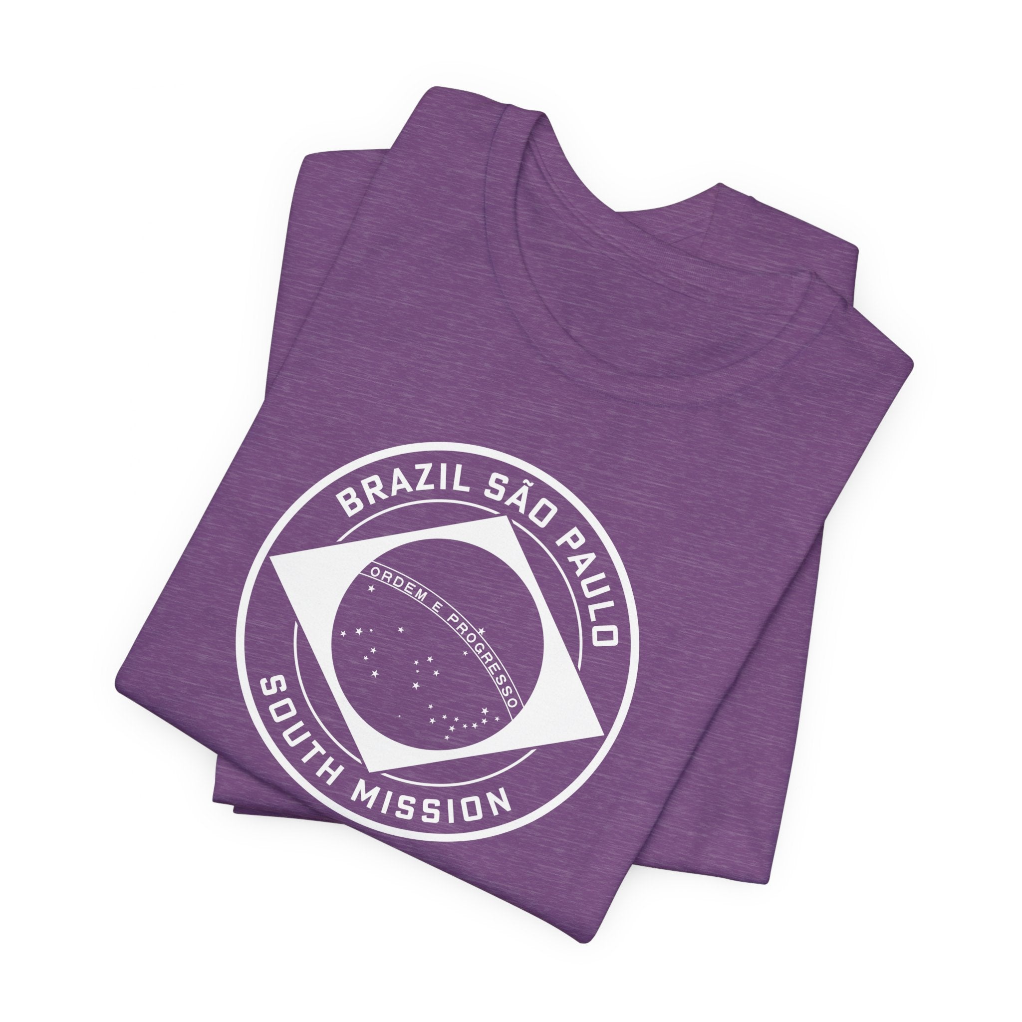 Brazil Sao Paulo South Mission Circular Monochrome Logo T-Shirt - Mission Wishlist - LDS Missionary Gift Store