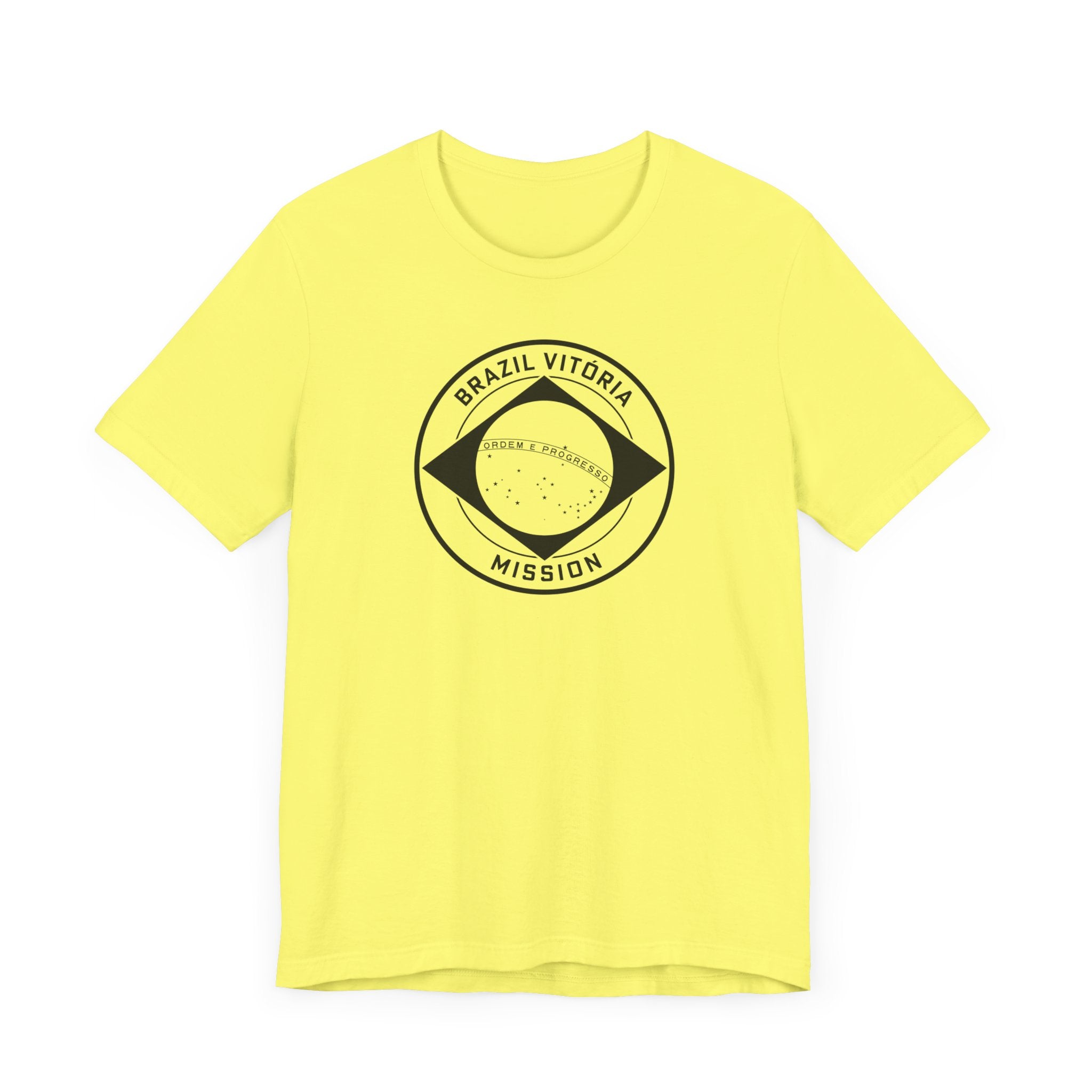 Brazil Vitoria Mission Circular Monochrome Logo T-Shirt - Latter-Day Saint LDS Missionary Gift - Book of Mormon