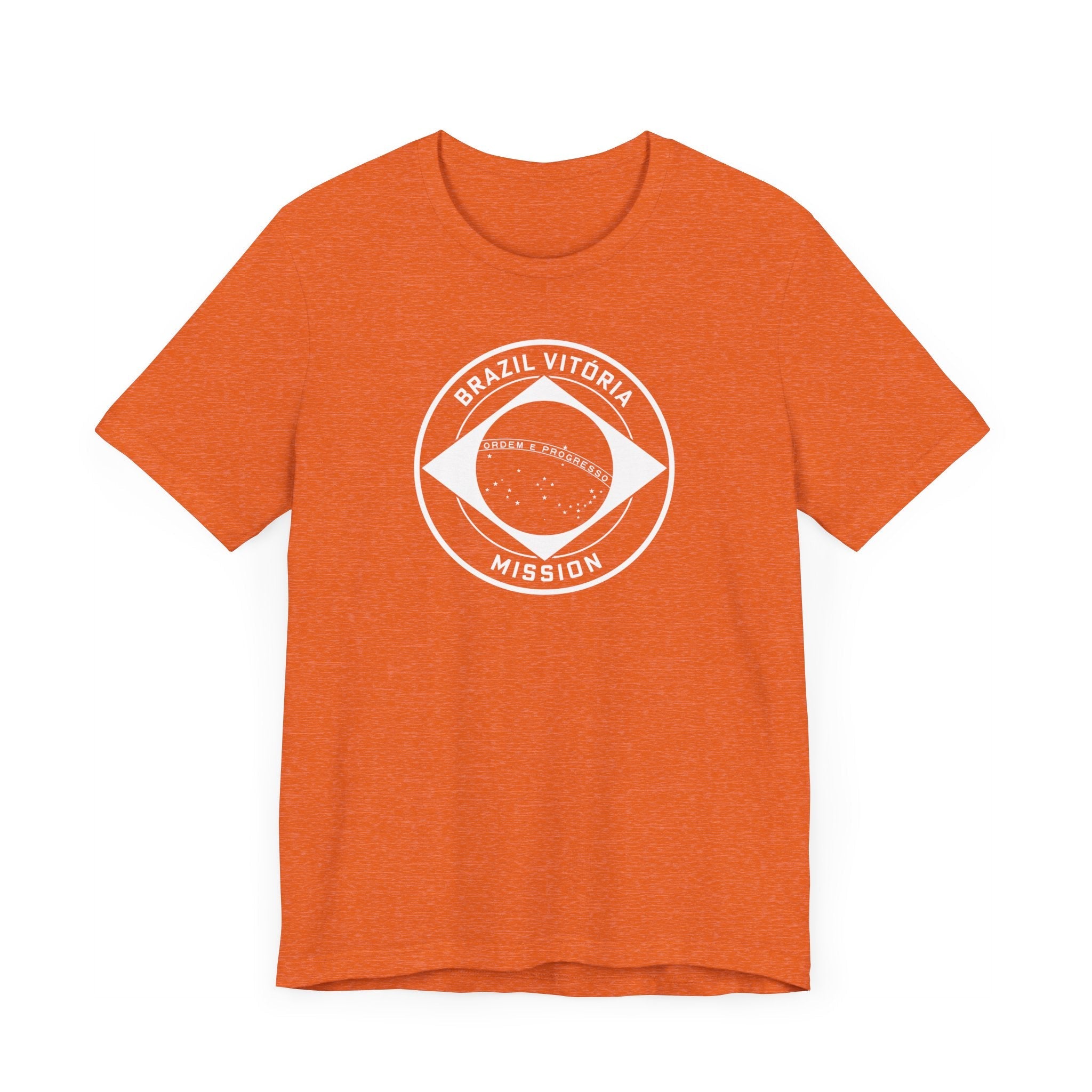 Brazil Vitoria Mission Circular Monochrome Logo T-Shirt - Latter-Day Saint LDS Missionary Gift - Book of Mormon