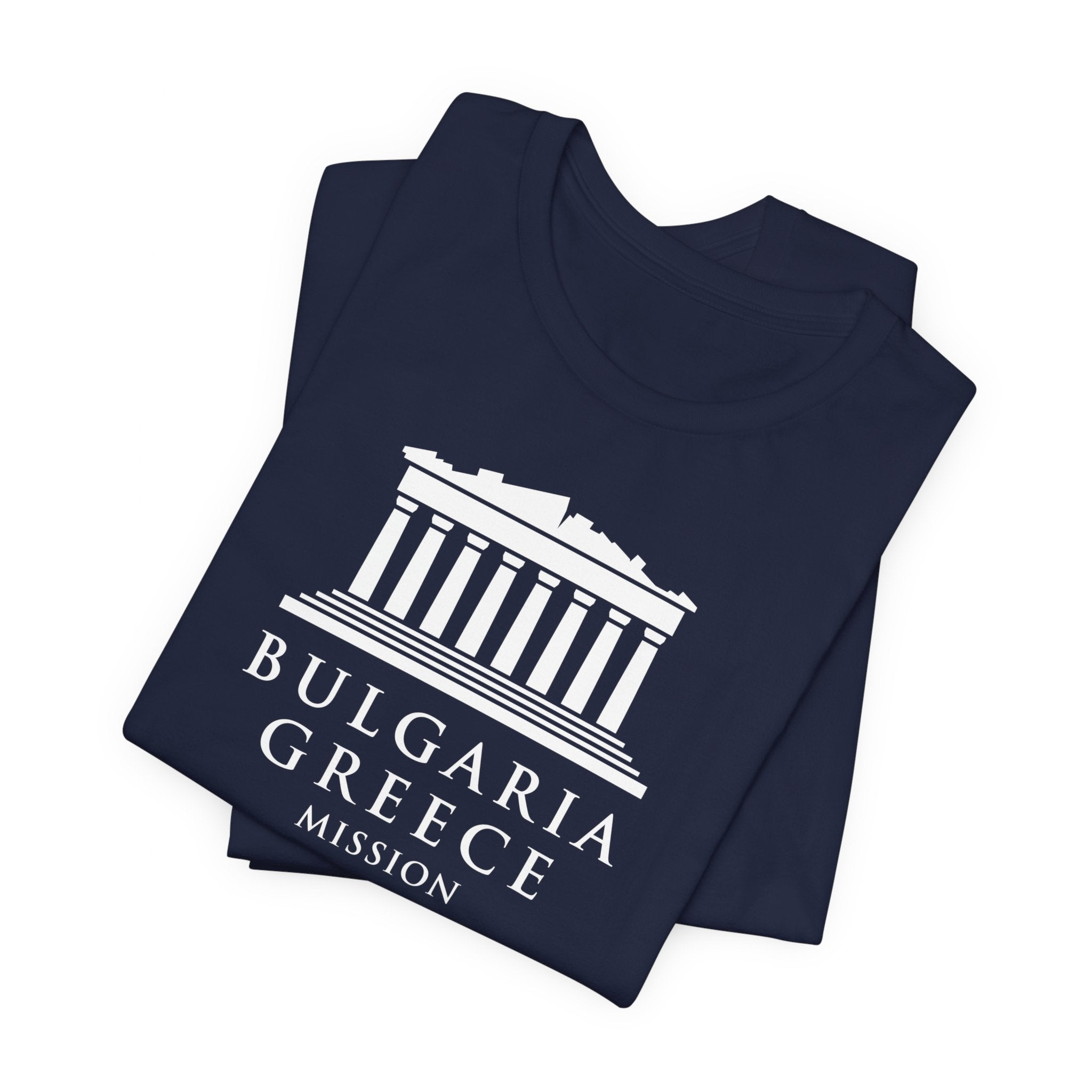 Bulgaria - Greece Mission Circular Monochrome Logo T-Shirt - Mission Wishlist - LDS Missionary Gift Store