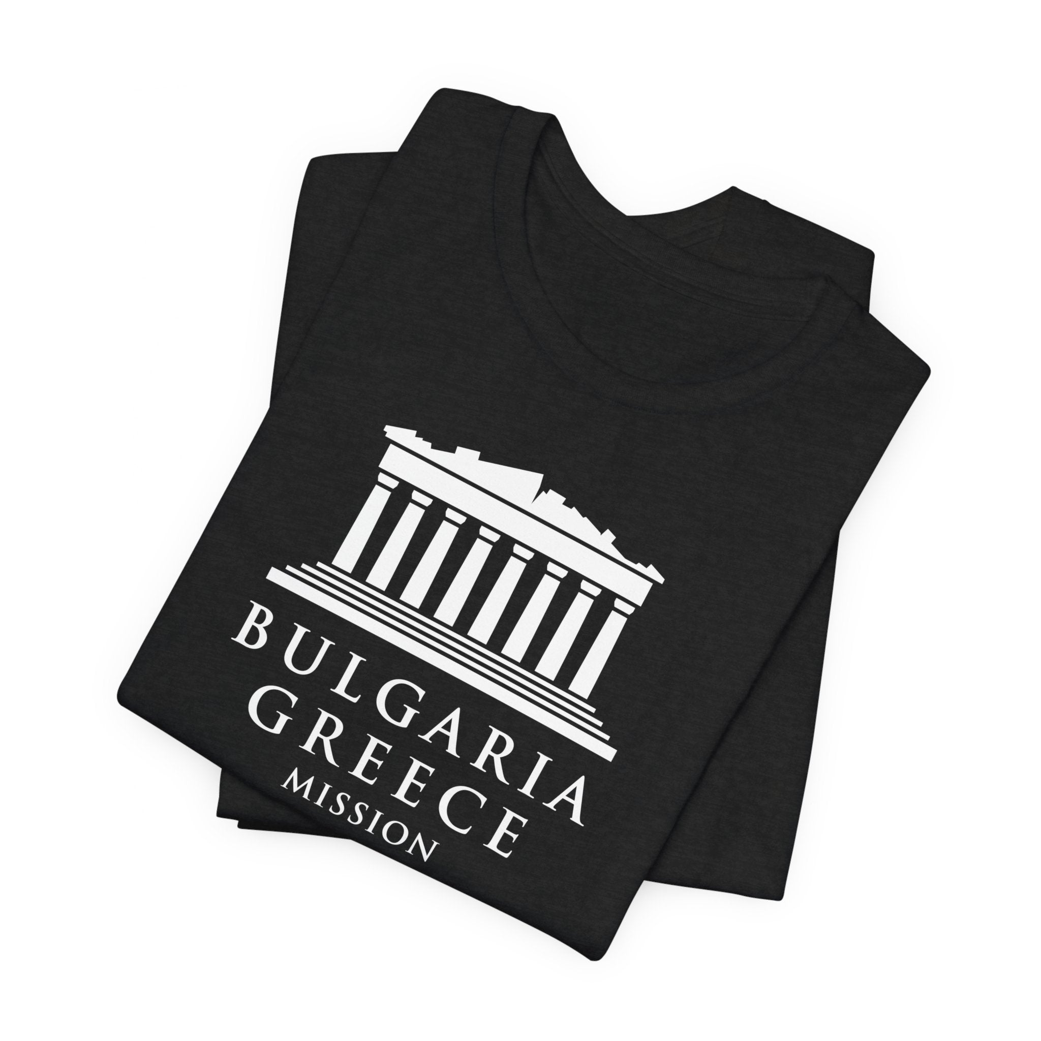 Bulgaria - Greece Mission Circular Monochrome Logo T-Shirt - Mission Wishlist - LDS Missionary Gift Store
