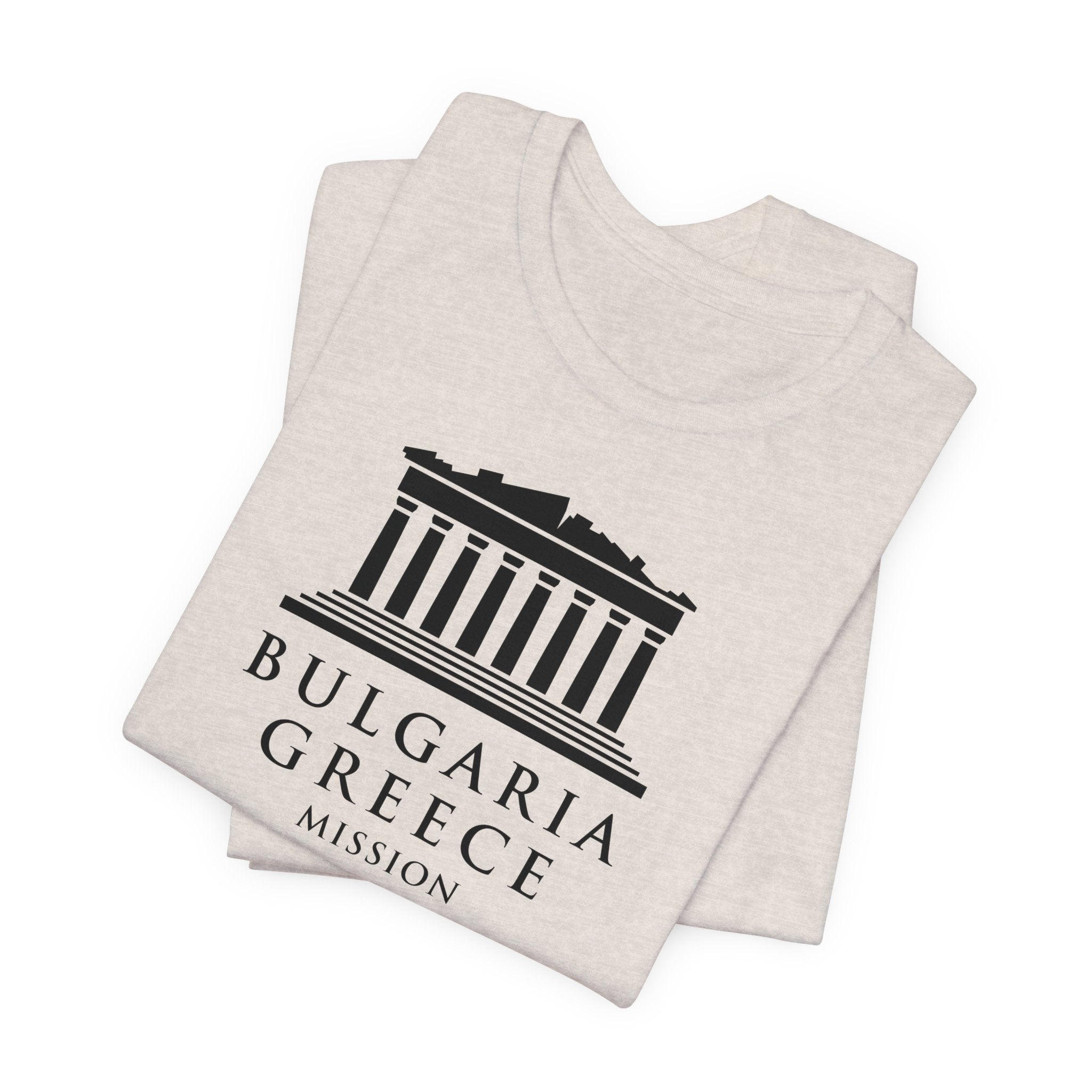 Bulgaria - Greece Mission Circular Monochrome Logo T-Shirt - Mission Wishlist - LDS Missionary Gift Store