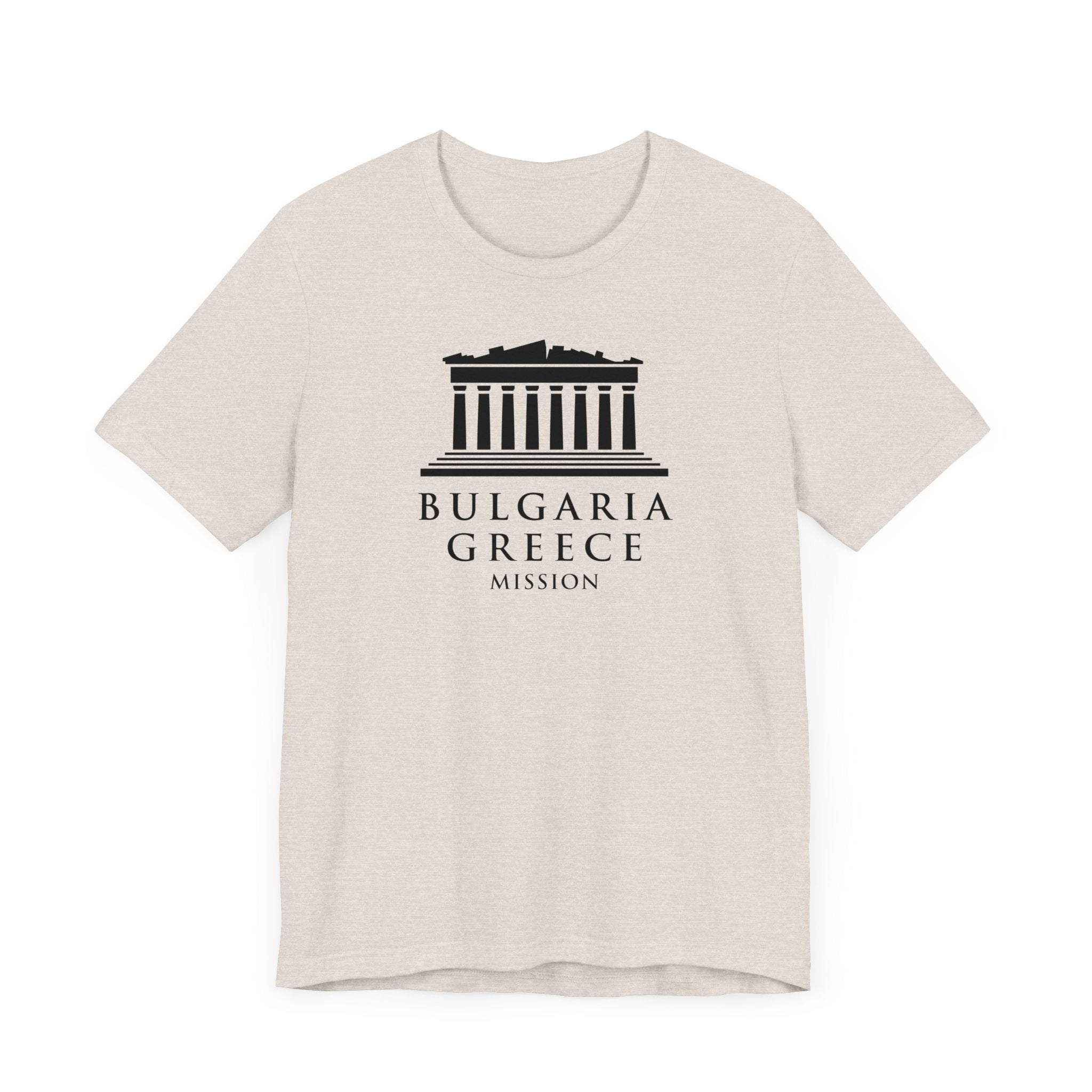 Bulgaria - Greece Mission Circular Monochrome Logo T-Shirt - Mission Wishlist - LDS Missionary Gift Store