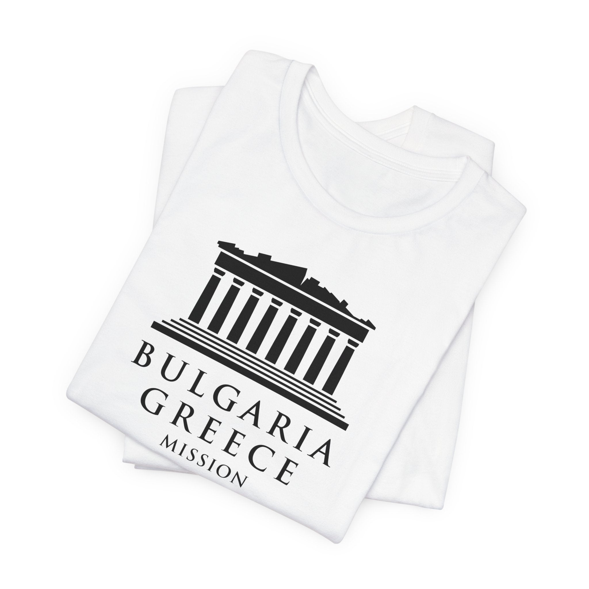 Bulgaria - Greece Mission Circular Monochrome Logo T-Shirt - Mission Wishlist - LDS Missionary Gift Store