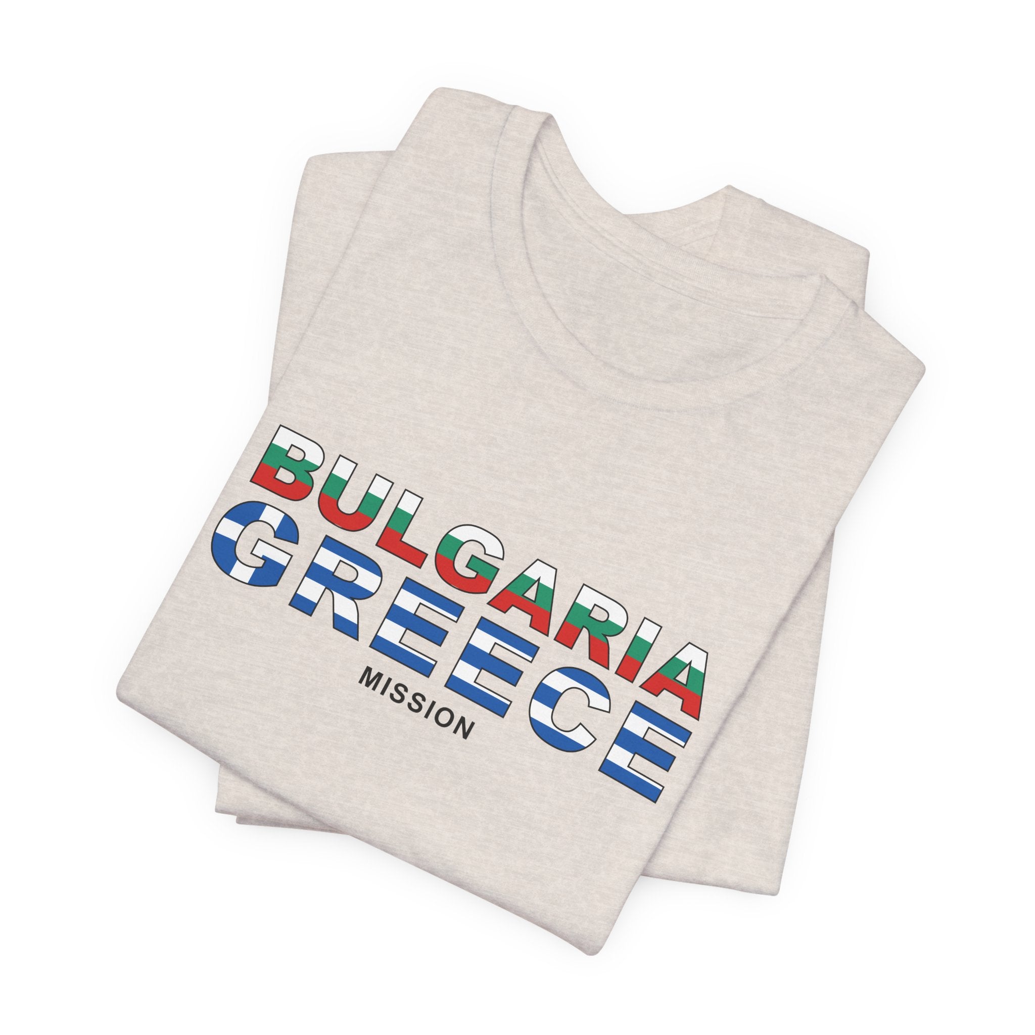 Bulgaria - Greece Mission Flag Title T-shirt - Mission Wishlist - LDS Missionary Gift Store