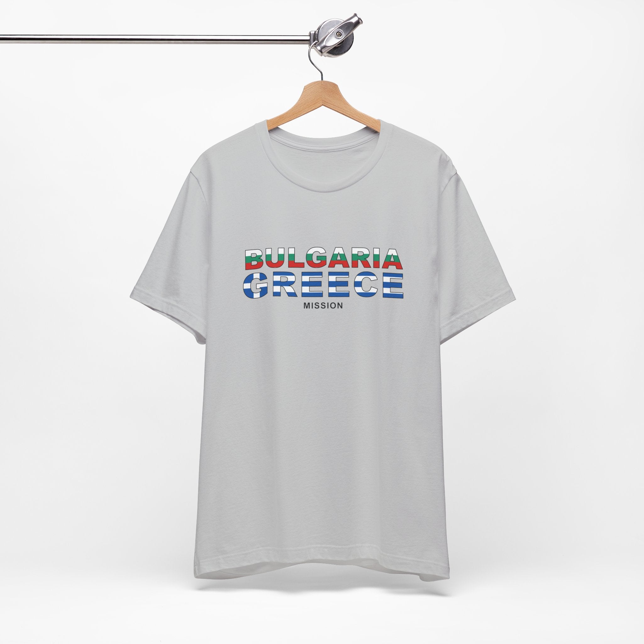 Bulgaria - Greece Mission Flag Title T-shirt - Mission Wishlist - LDS Missionary Gift Store