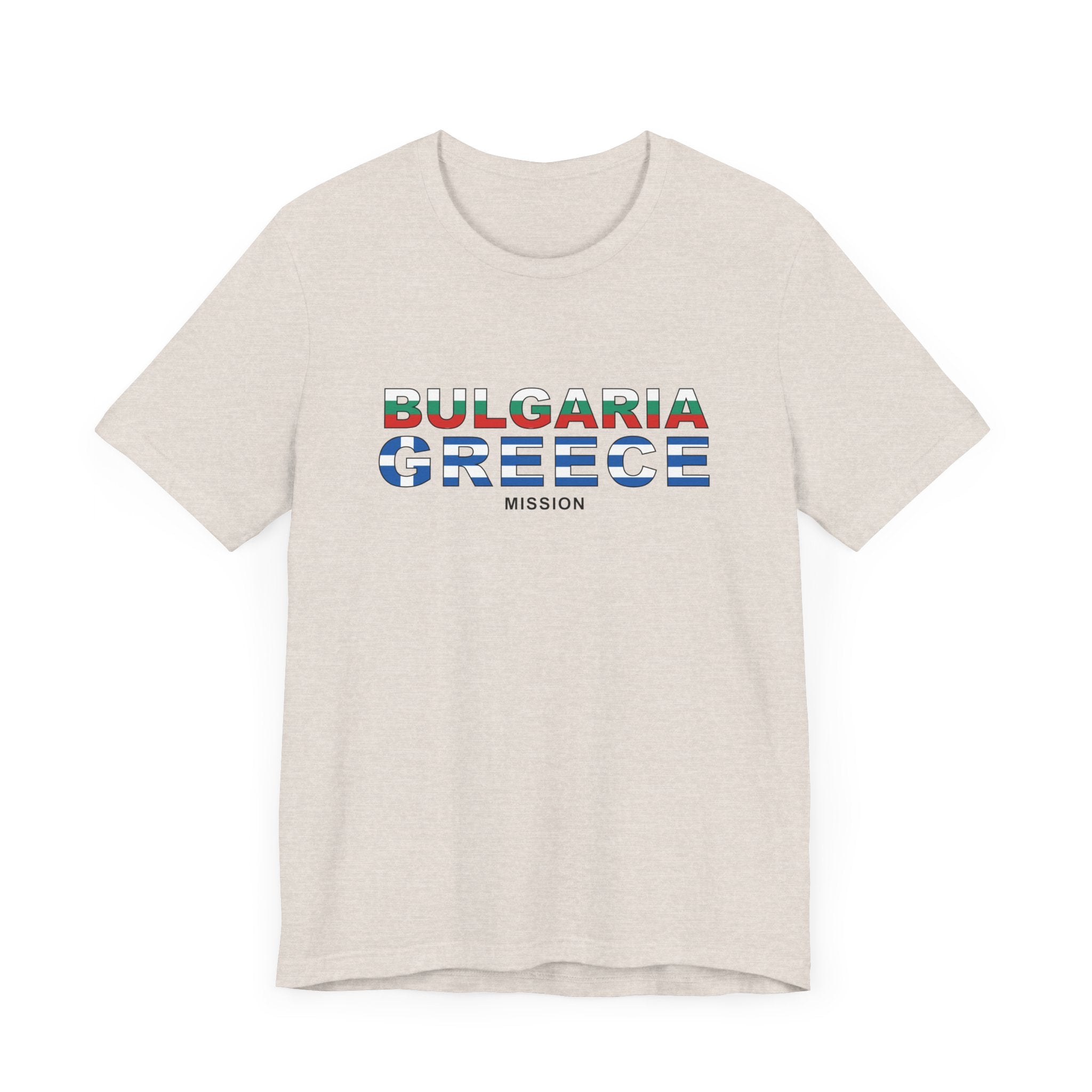 Bulgaria - Greece Mission Flag Title T-shirt - Mission Wishlist - LDS Missionary Gift Store