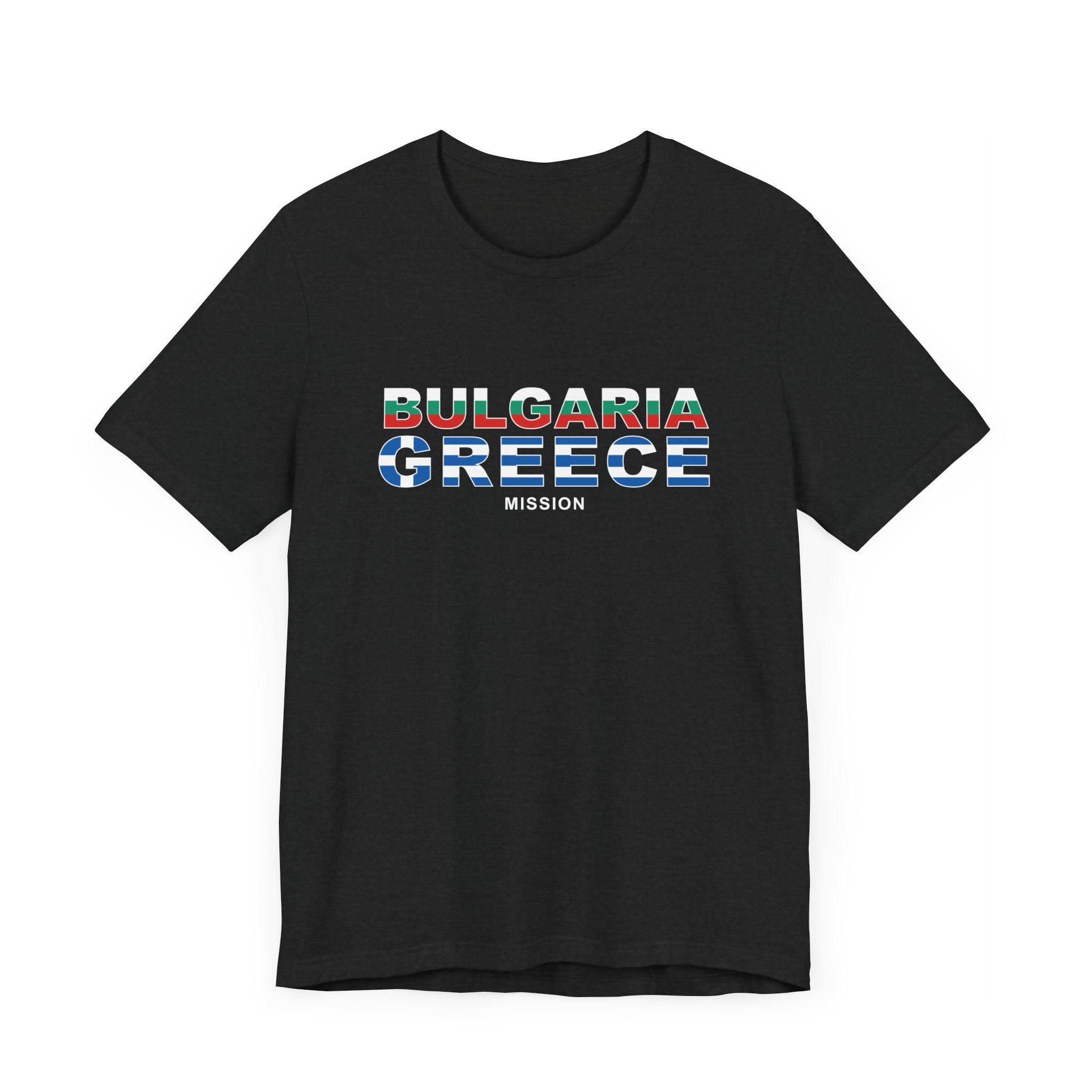 Bulgaria - Greece Mission Flag Title T-shirt - Mission Wishlist - LDS Missionary Gift Store
