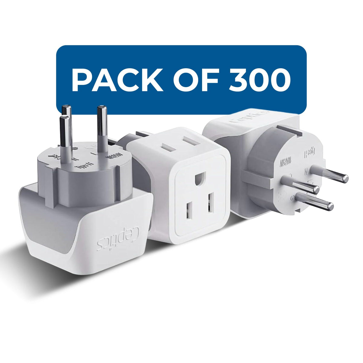 Israel, Palestine Travel Adapter - Type H - Ultra Compact (CT-14, 3 Pack)