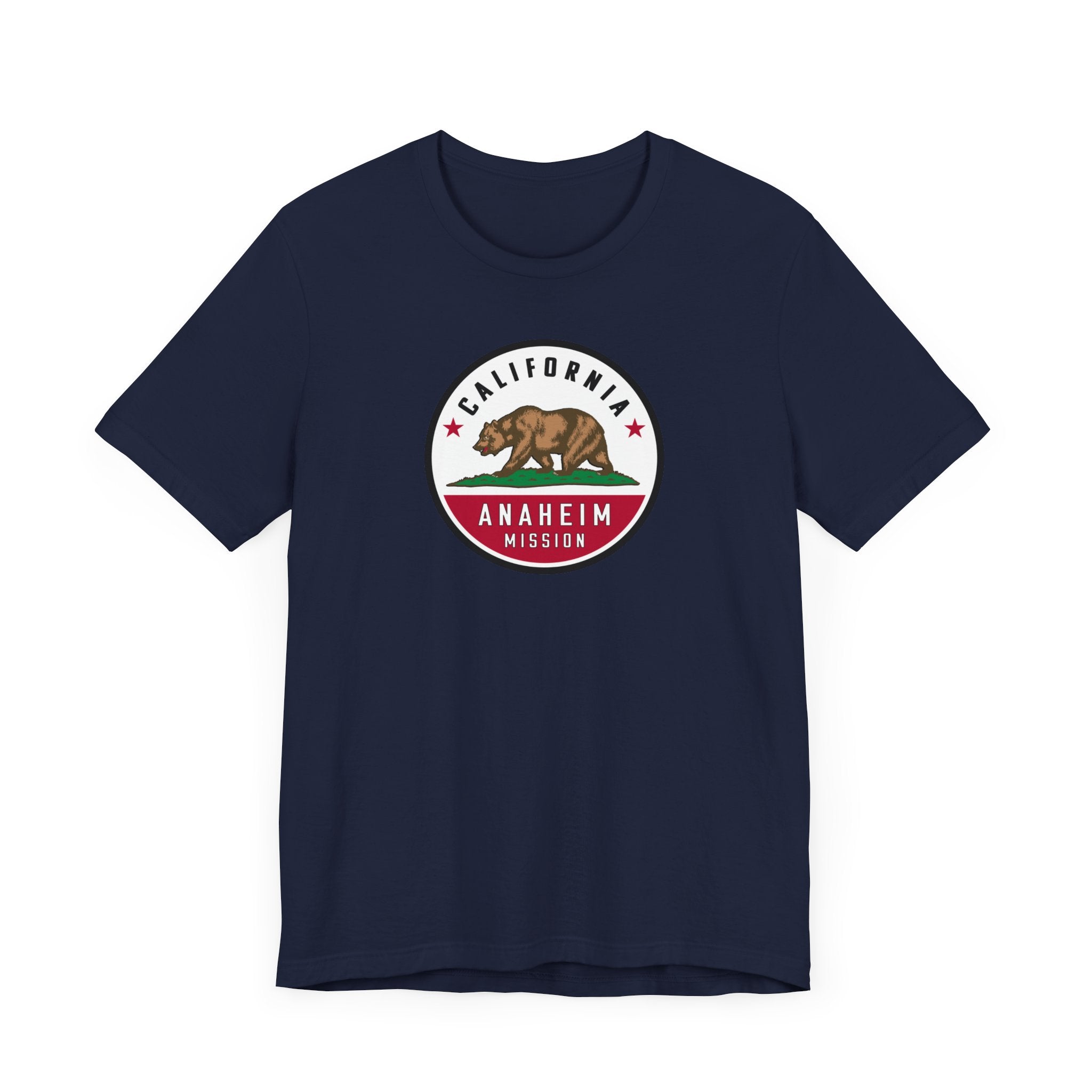California Anaheim Mission State Flag Logo (White Border) T-shirt - Mission Wishlist - LDS Missionary Gift Store