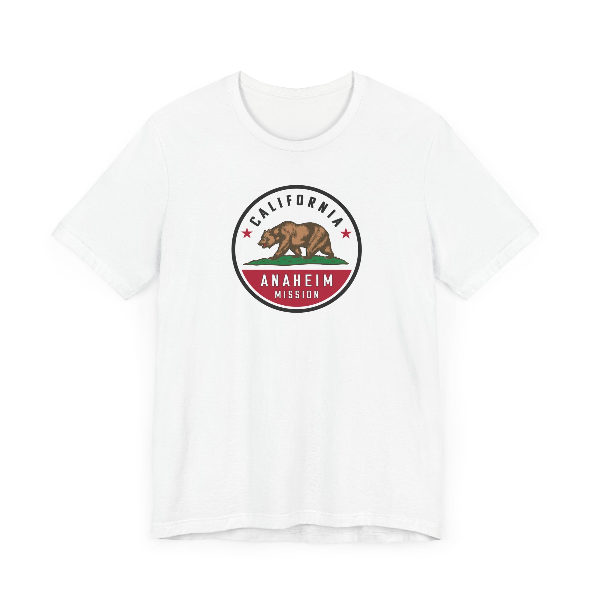 California Anaheim Mission State Flag Logo (White Border) T-shirt - Mission Wishlist - LDS Missionary Gift Store