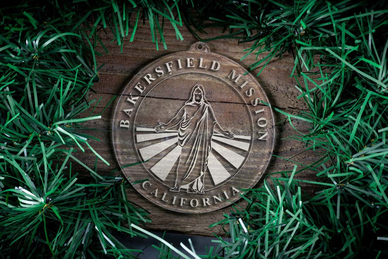 California Bakersfield Mission Christmas Ornament - Latter-Day Saint LDS Missionary Gift - Book of Mormon