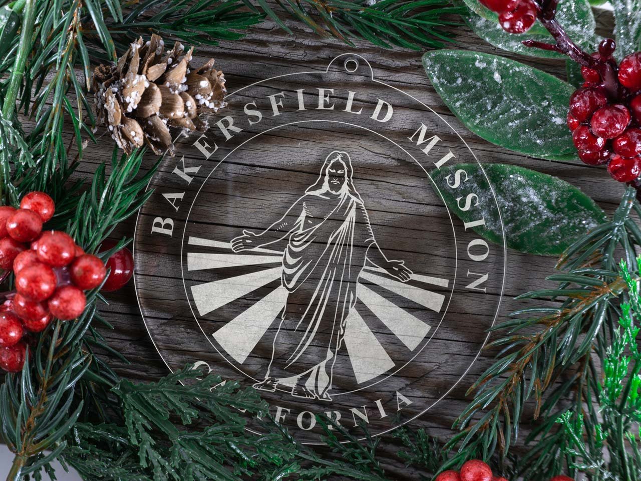 California Bakersfield Mission Christmas Ornament - Latter-Day Saint LDS Missionary Gift - Book of Mormon