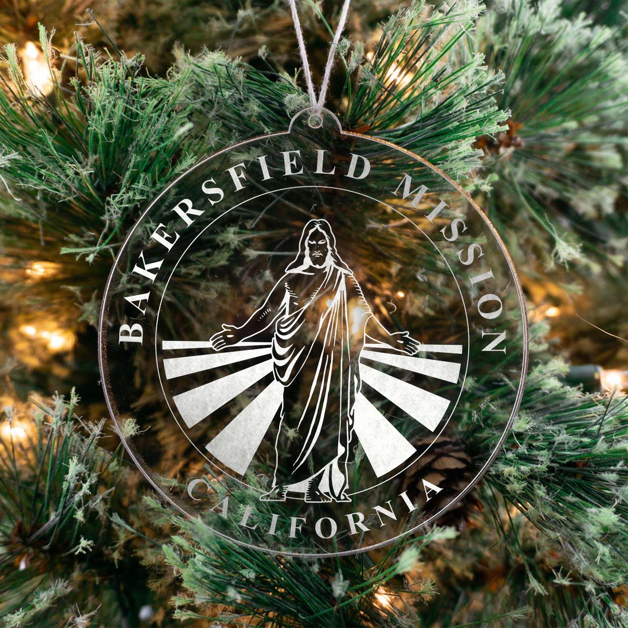 California Bakersfield Mission Christmas Ornament - Latter-Day Saint LDS Missionary Gift - Book of Mormon