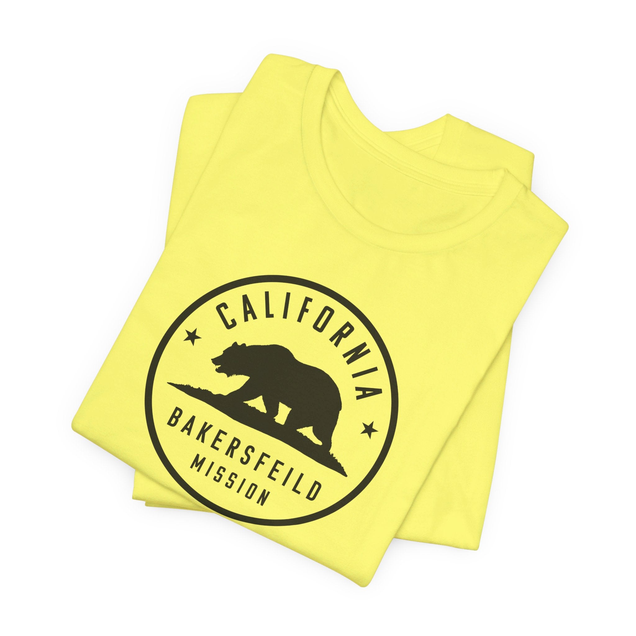 California Bakersfield Mission Circular Monochrome Logo T-Shirt - Mission Wishlist - LDS Missionary Gift Store