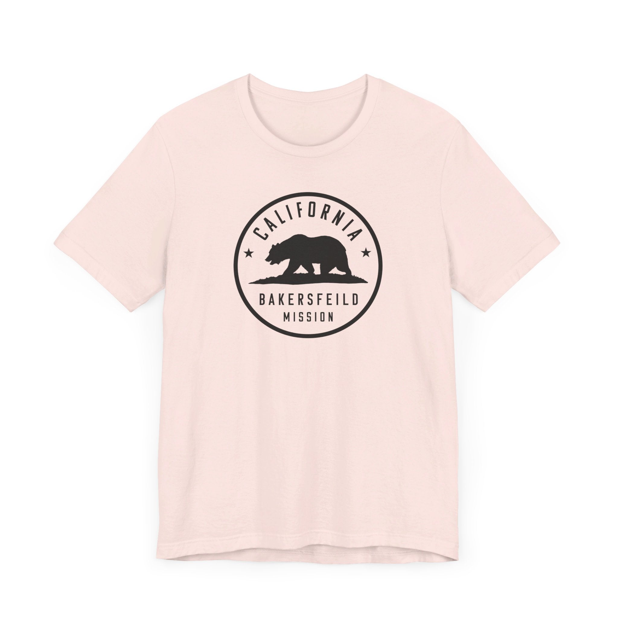 California Bakersfield Mission Circular Monochrome Logo T-Shirt - Mission Wishlist - LDS Missionary Gift Store