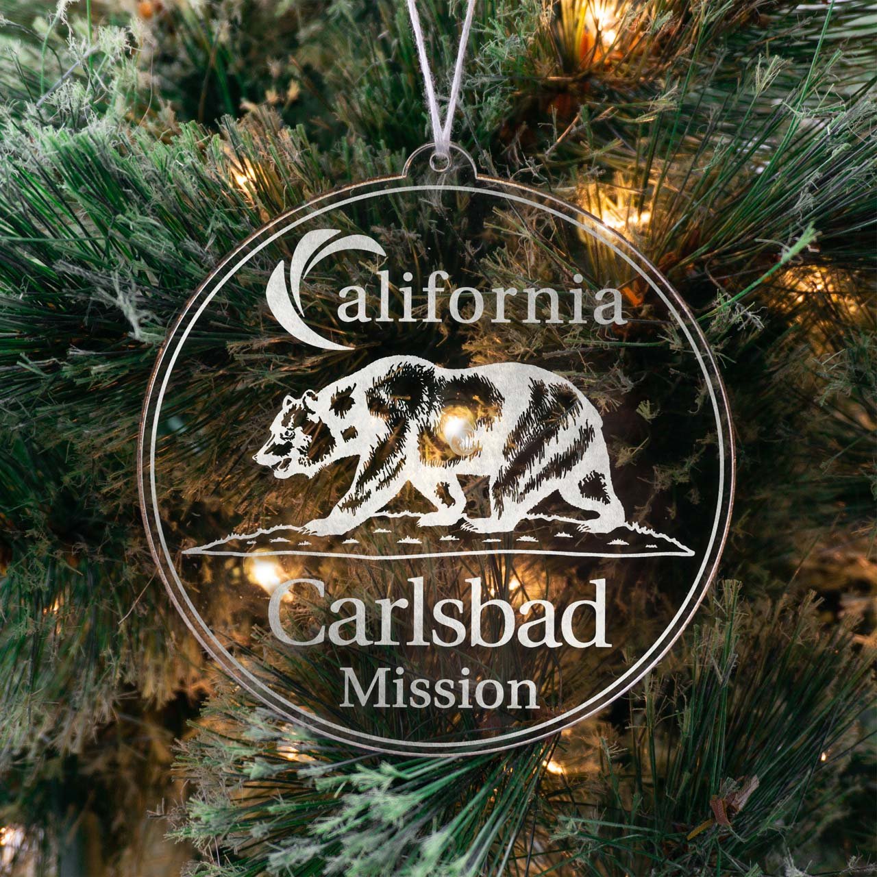 California Carlsbad Mission Christmas Ornament - Latter-Day Saint LDS Missionary Gift - Book of Mormon
