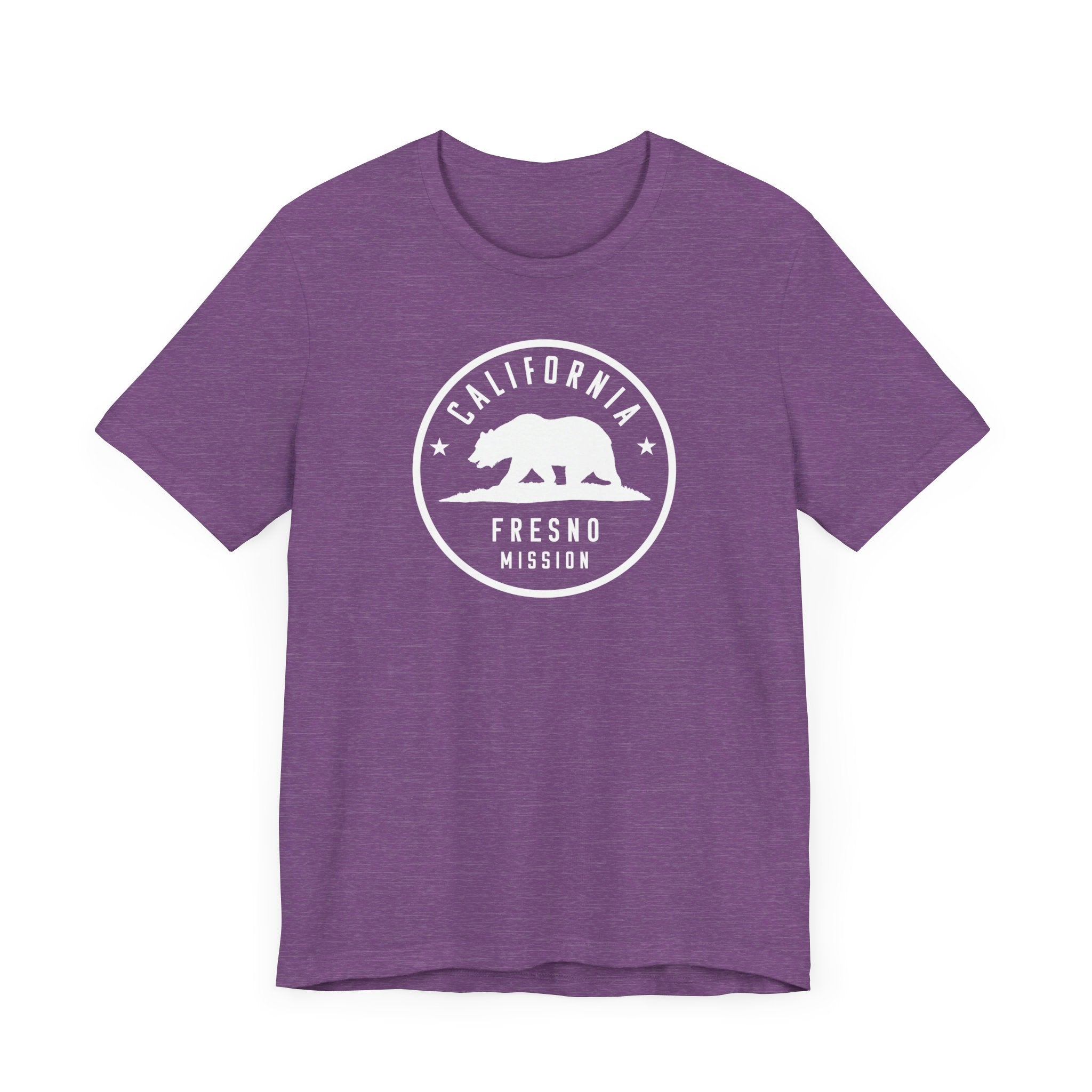 California Fresno Mission Circular Monochrome Logo T-Shirt - Latter-Day Saint LDS Missionary Gift - Book of Mormon
