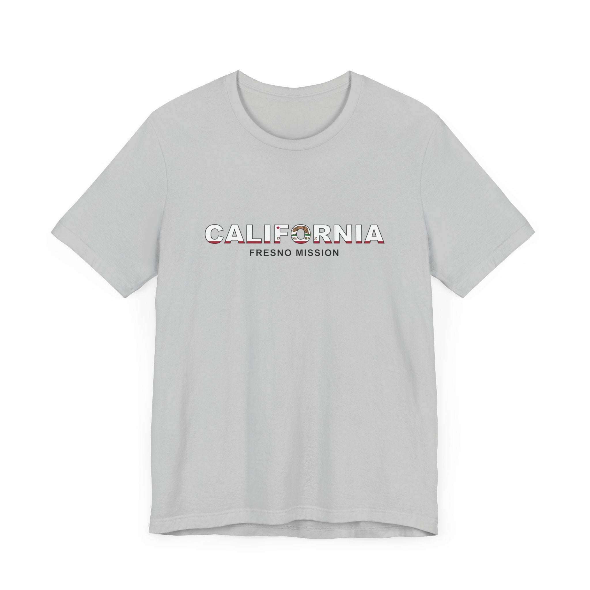 California Fresno Mission Flag Title T-shirt - Latter-Day Saint LDS Missionary Gift - Book of Mormon