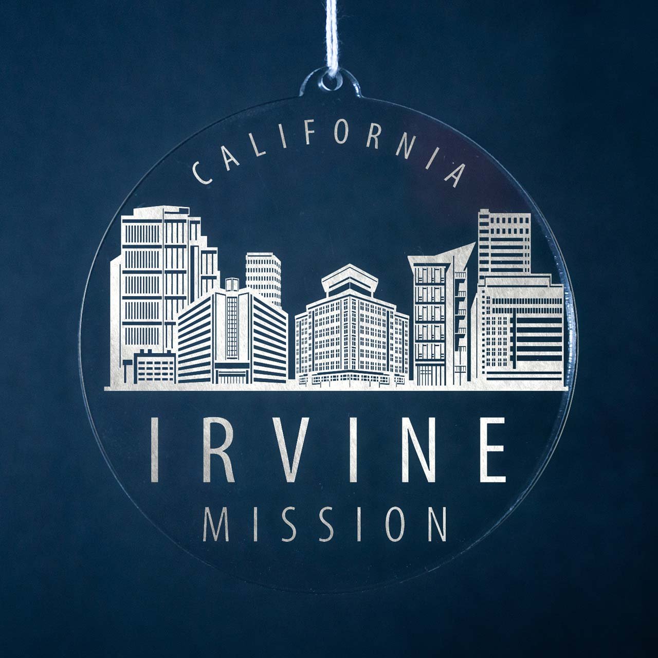 California Irvine Mission Christmas Ornament - Latter-Day Saint LDS Missionary Gift - Book of Mormon