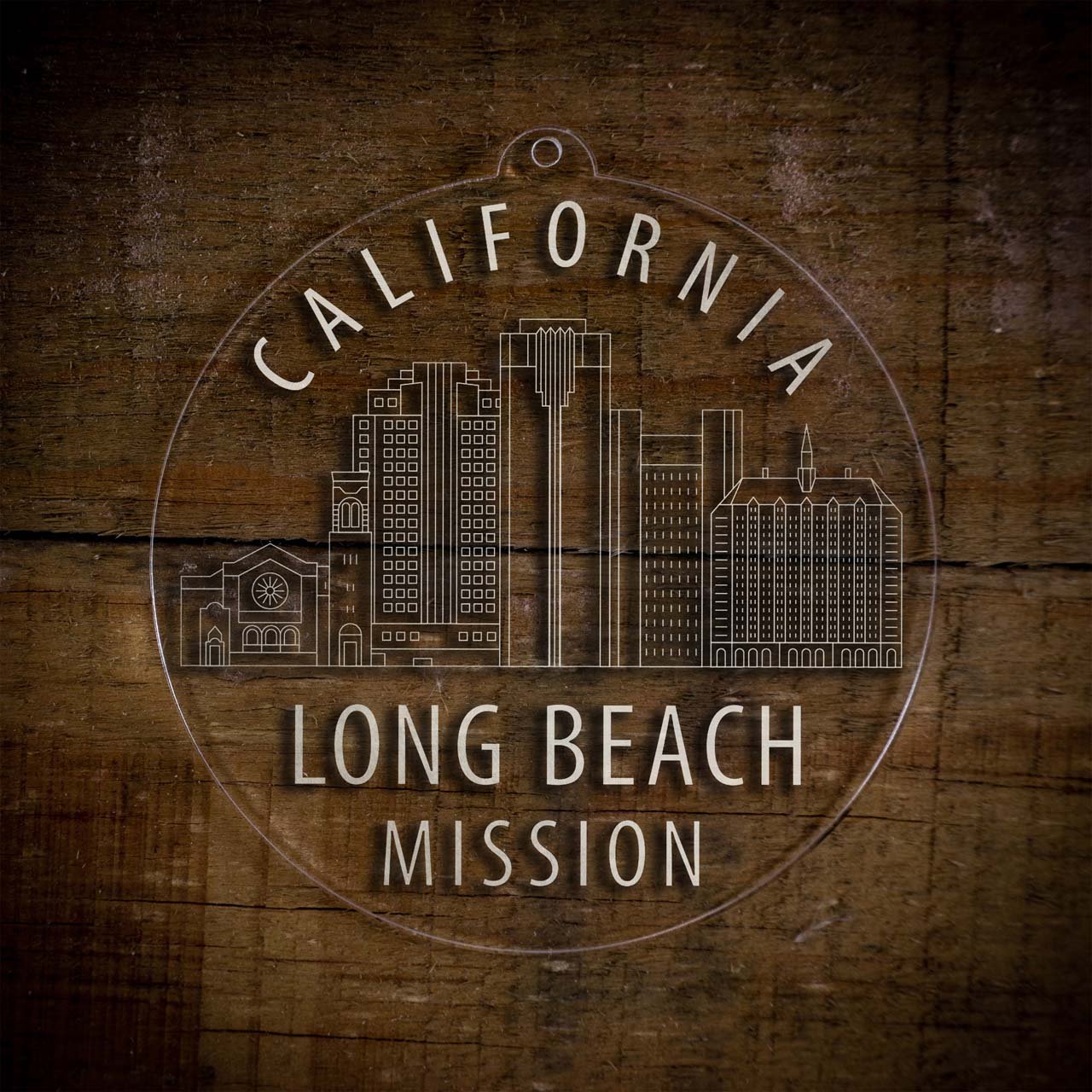 California Long Beach Mission Christmas Ornament - Latter-Day Saint LDS Missionary Gift - Book of Mormon
