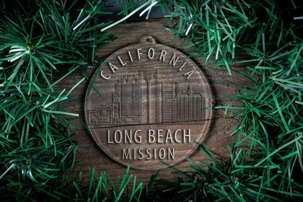 California Long Beach Mission Christmas Ornament - Latter-Day Saint LDS Missionary Gift - Book of Mormon