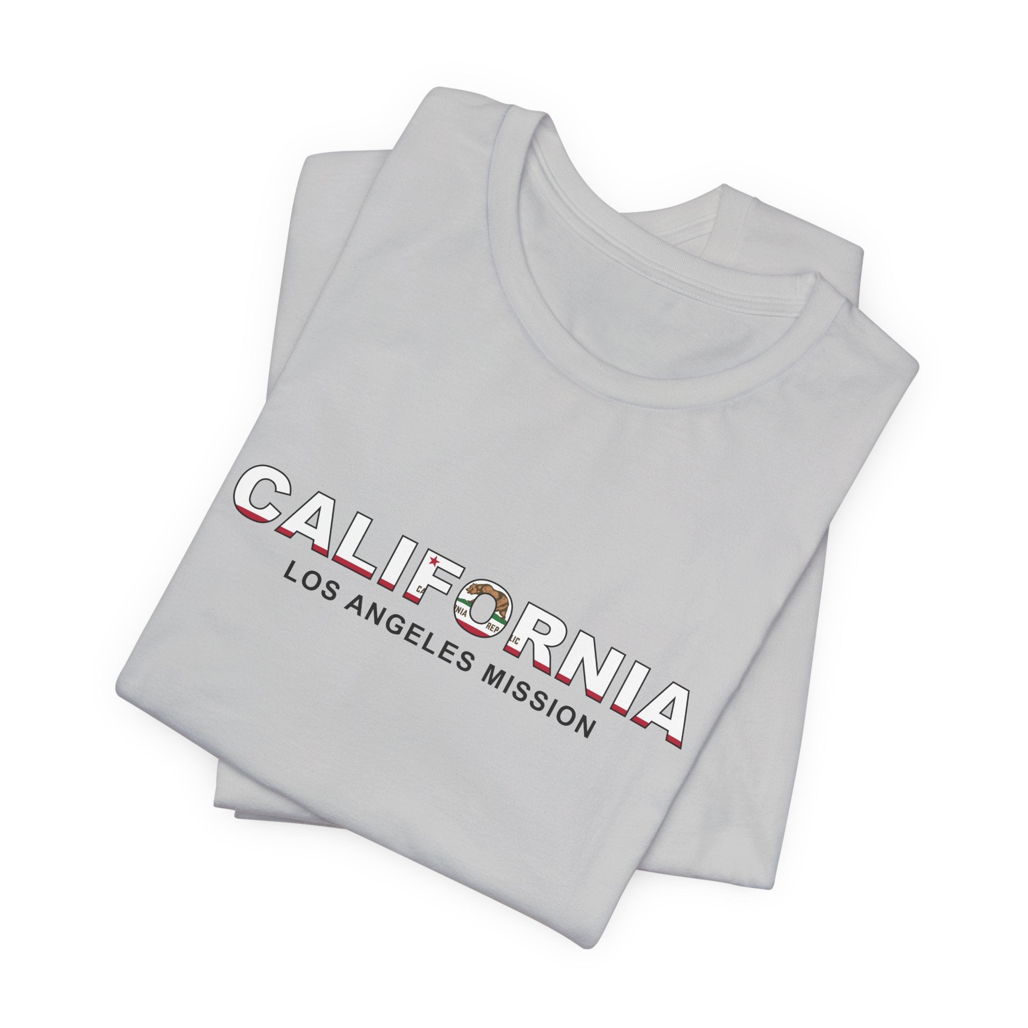 California Los Angeles Mission Flag Title T-shirt - Mission Wishlist - LDS Missionary Gift Store
