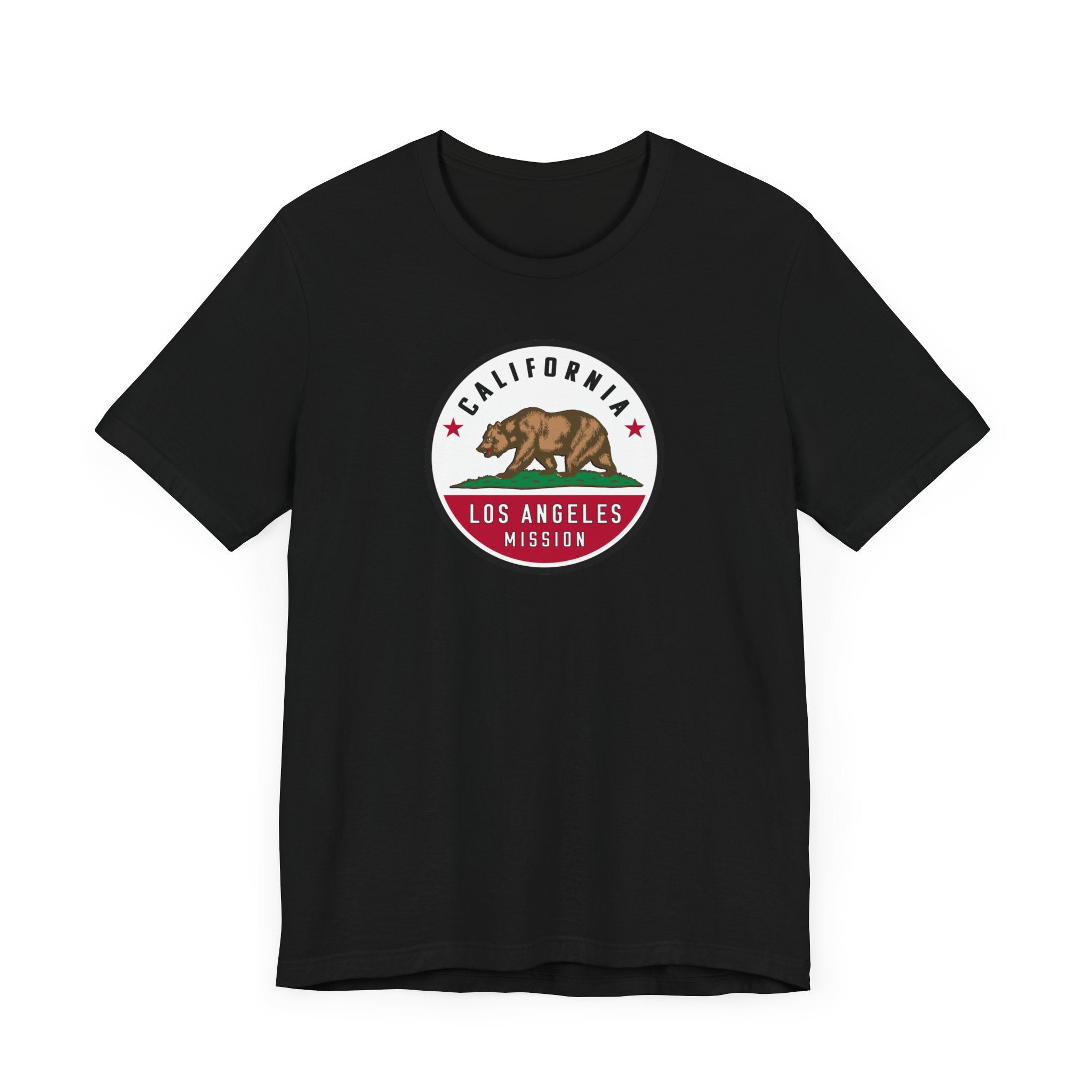 California Los Angeles Mission State Flag Logo (White Border) T-shirt - Latter-Day Saint LDS Missionary Gift - Book of Mormon