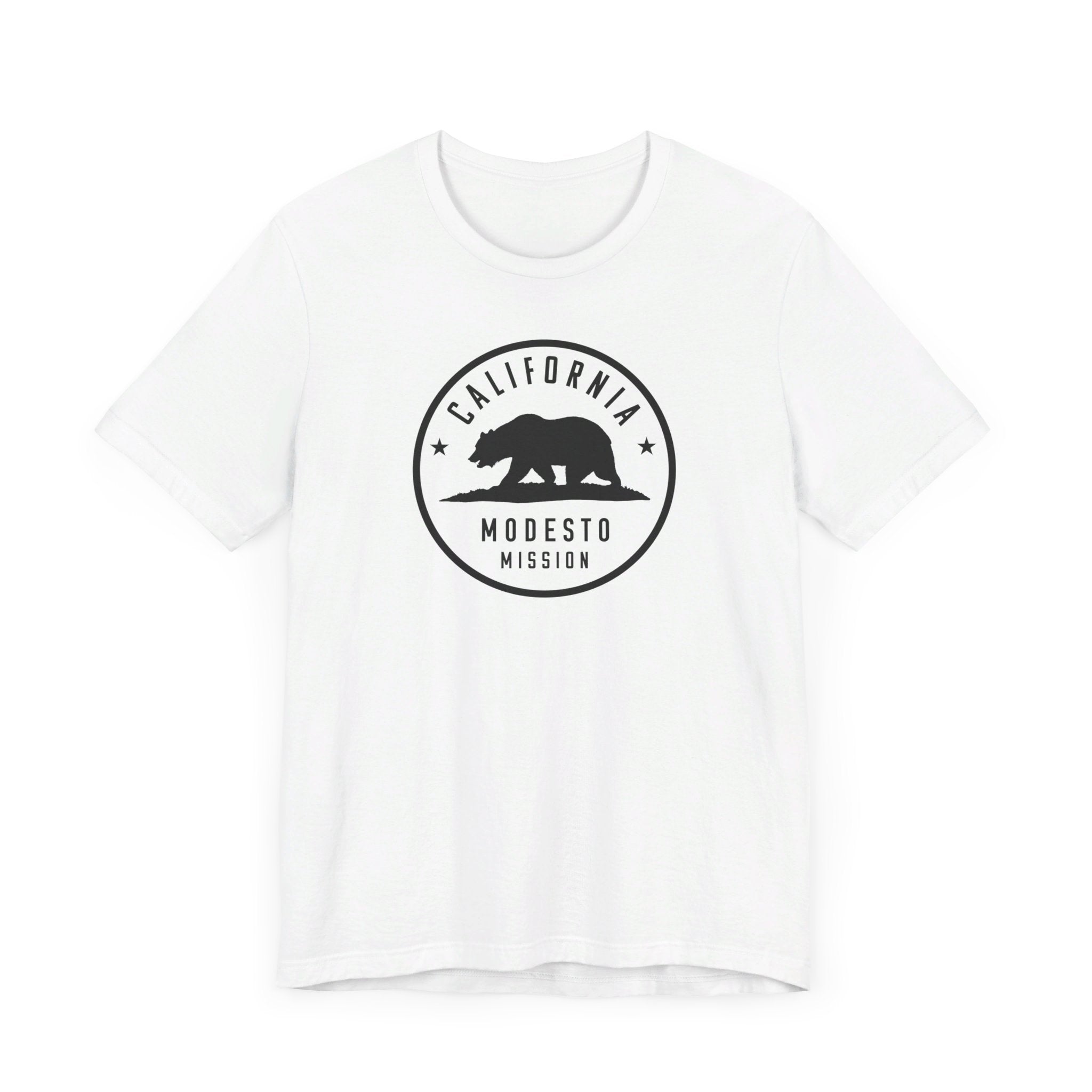 California Modesto Mission Circular Monochrome Logo T-Shirt - Mission Wishlist - LDS Missionary Gift Store