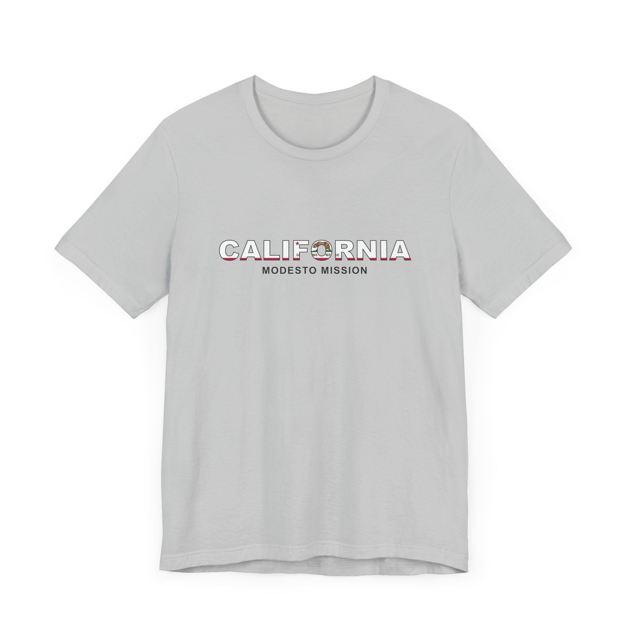 California Modesto Mission Flag Title T-shirt - Mission Wishlist - LDS Missionary Gift Store