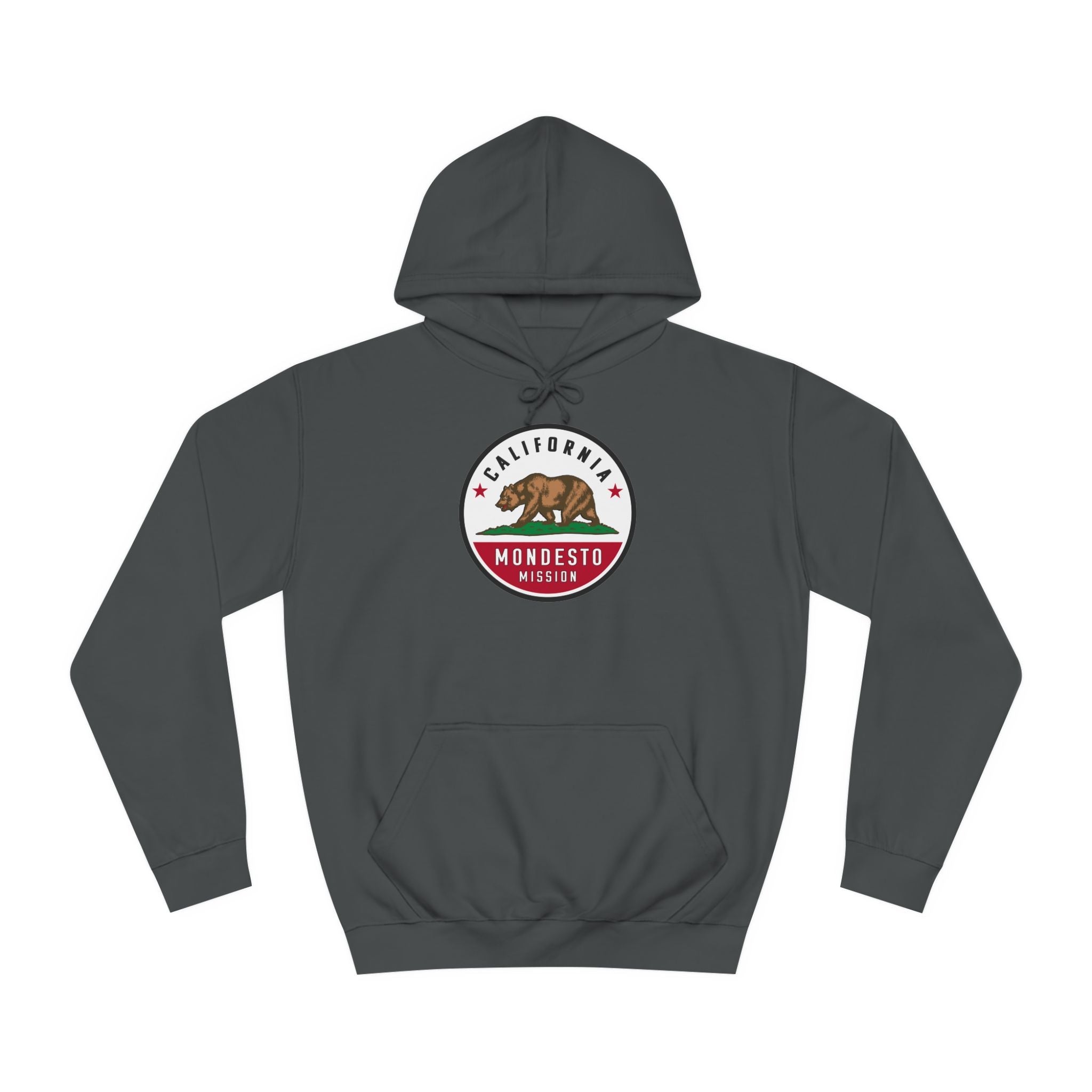 California Modesto Mission State Flag Logo (White Border) College Hoodie - Mission Wishlist - LDS Missionary Gift Store