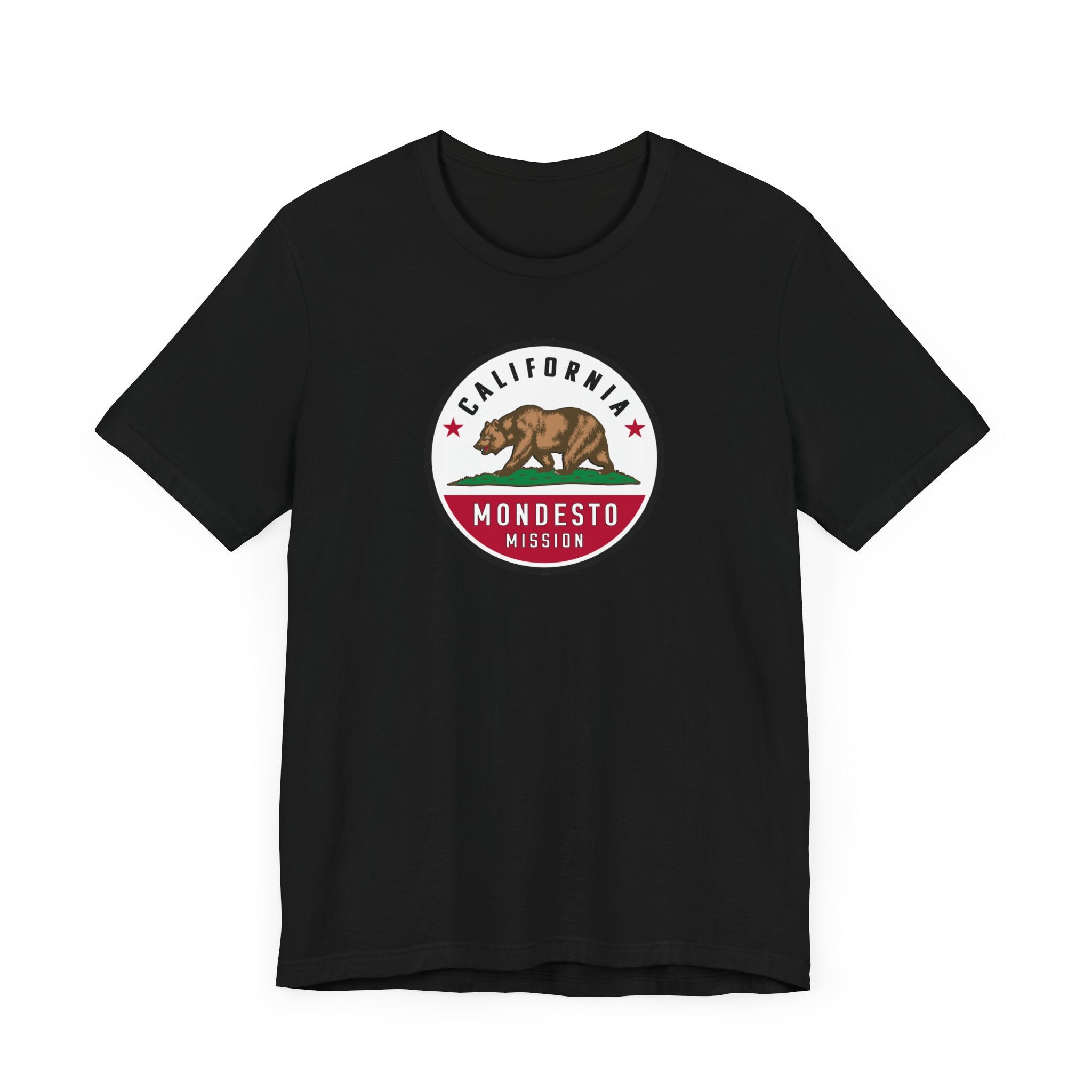 California Modesto Mission State Flag Logo (White Border) T-shirt - Mission Wishlist - LDS Missionary Gift Store
