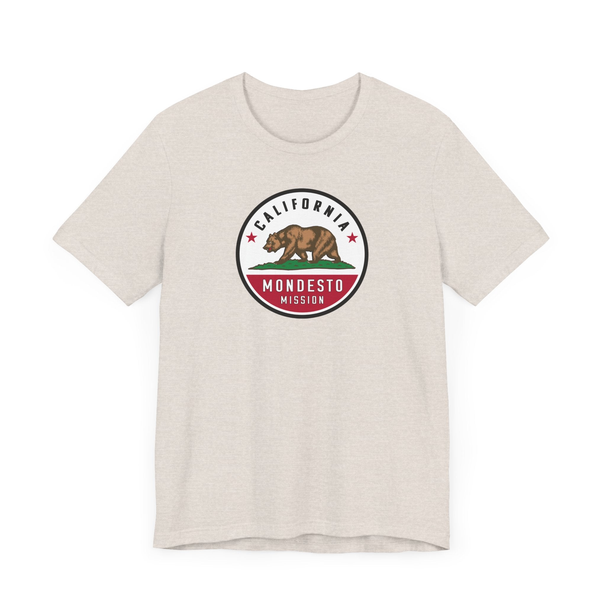 California Modesto Mission State Flag Logo (White Border) T-shirt - Mission Wishlist - LDS Missionary Gift Store