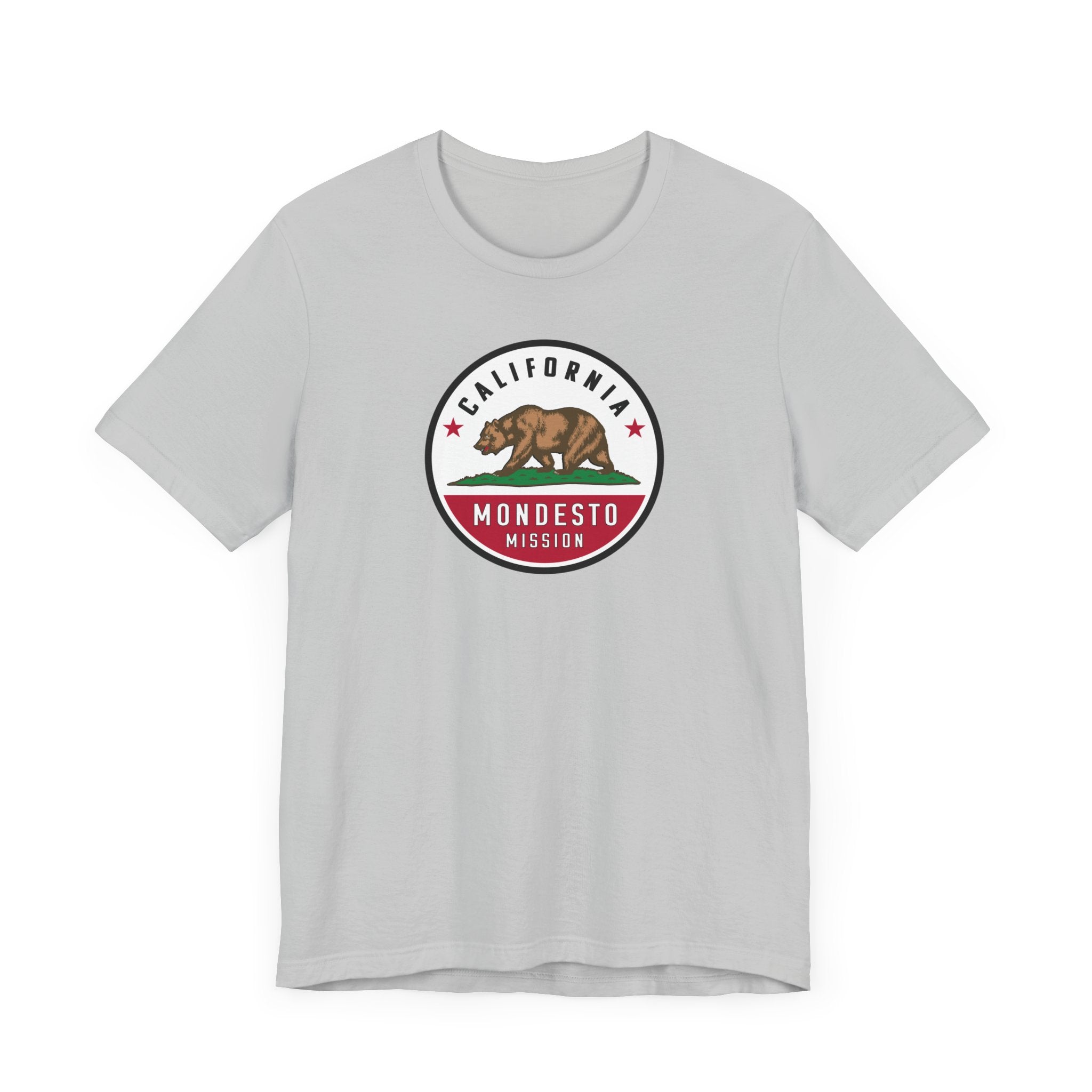California Modesto Mission State Flag Logo (White Border) T-shirt - Mission Wishlist - LDS Missionary Gift Store