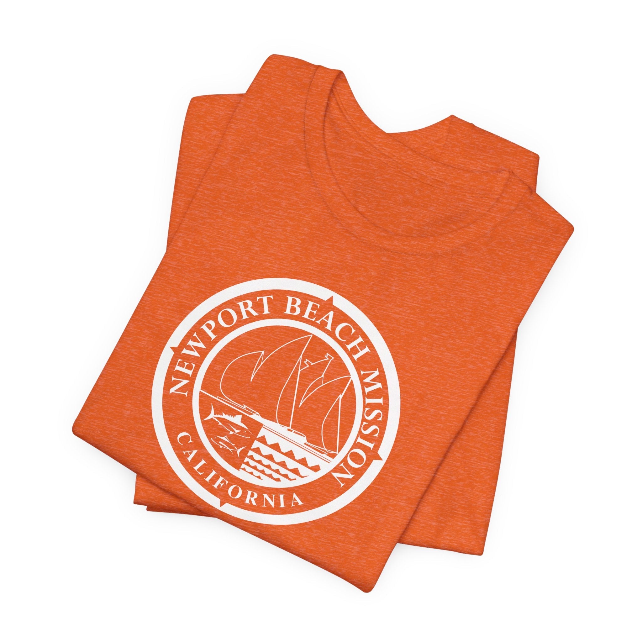 California Newport Beach Mission Circular Monochrome Logo T-Shirt - Mission Wishlist - LDS Missionary Gift Store