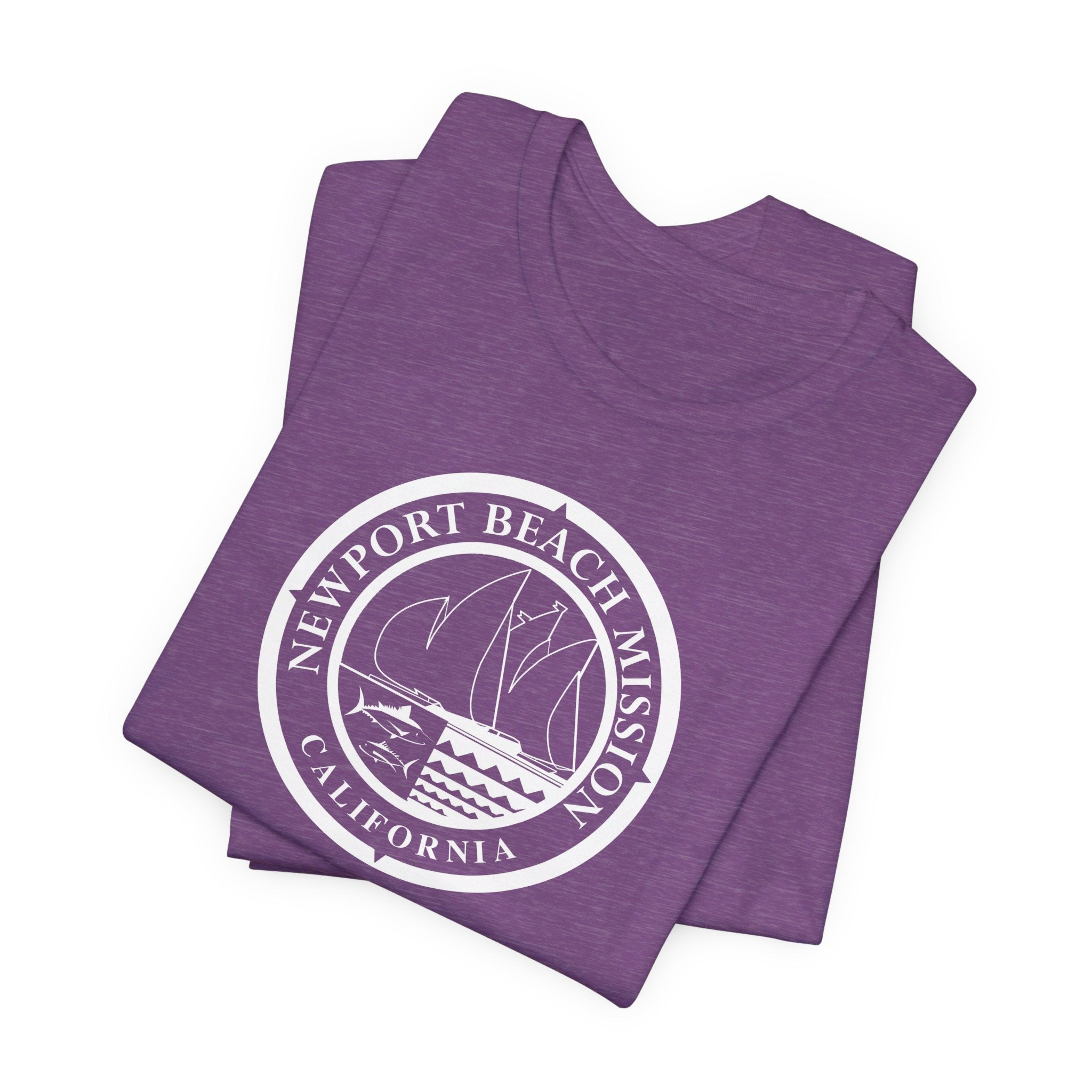 California Newport Beach Mission Circular Monochrome Logo T-Shirt - Mission Wishlist - LDS Missionary Gift Store