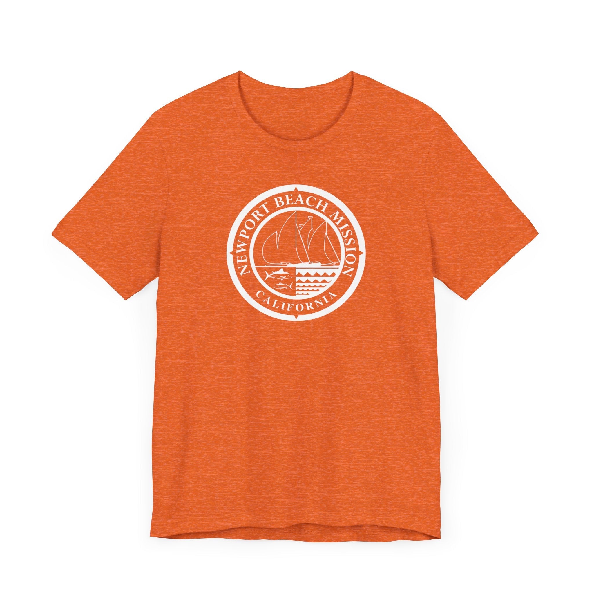 California Newport Beach Mission Circular Monochrome Logo T-Shirt - Mission Wishlist - LDS Missionary Gift Store
