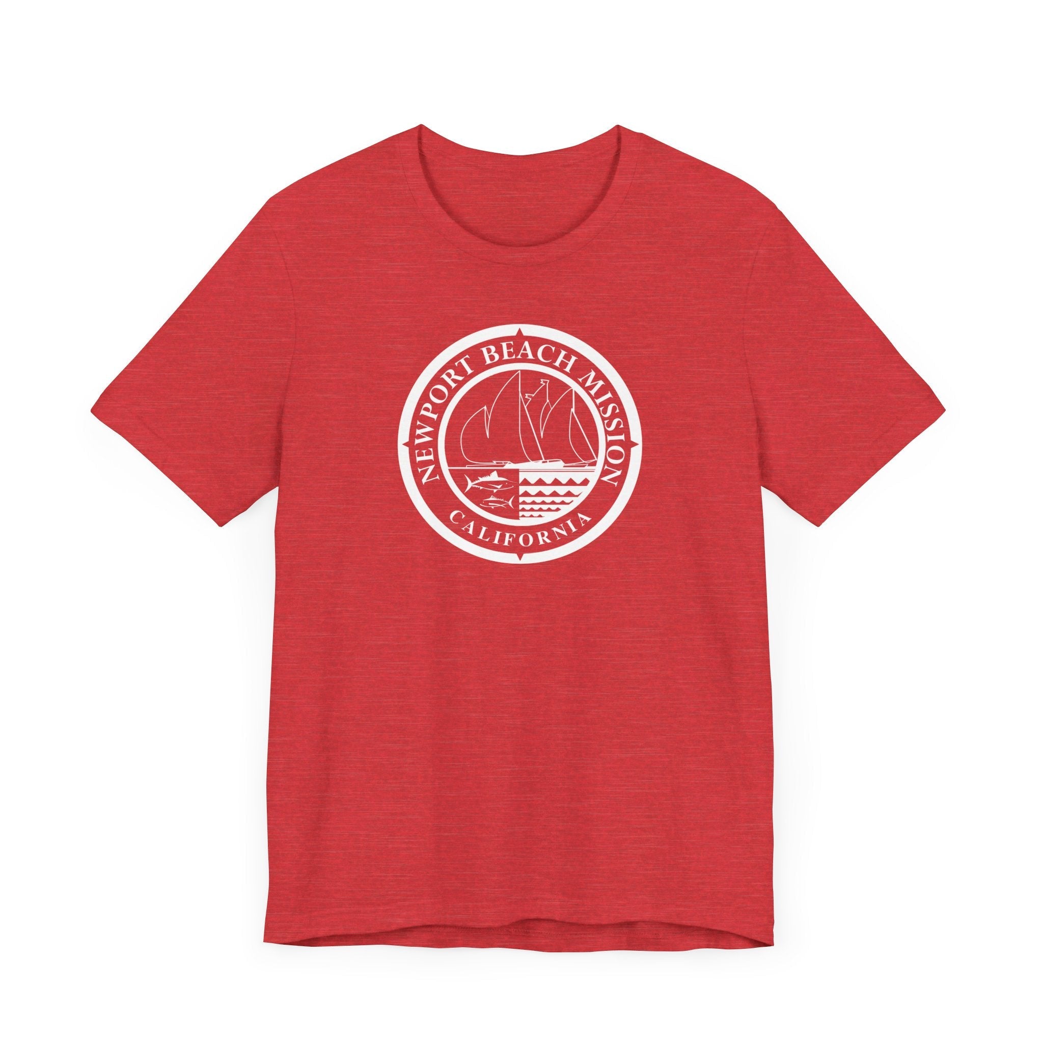 California Newport Beach Mission Circular Monochrome Logo T-Shirt - Mission Wishlist - LDS Missionary Gift Store