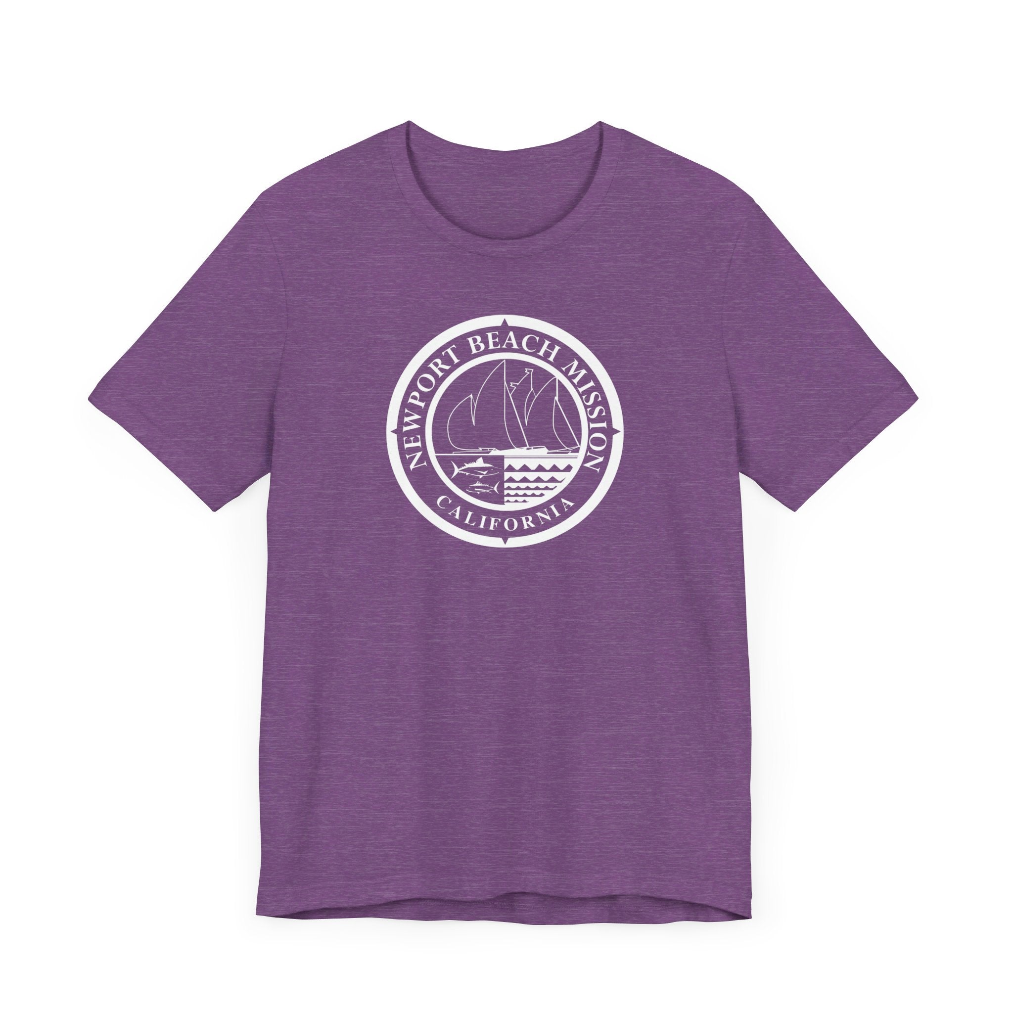 California Newport Beach Mission Circular Monochrome Logo T-Shirt - Mission Wishlist - LDS Missionary Gift Store