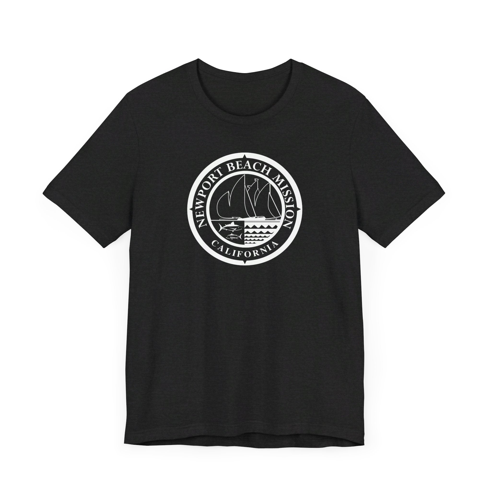 California Newport Beach Mission Circular Monochrome Logo T-Shirt - Mission Wishlist - LDS Missionary Gift Store
