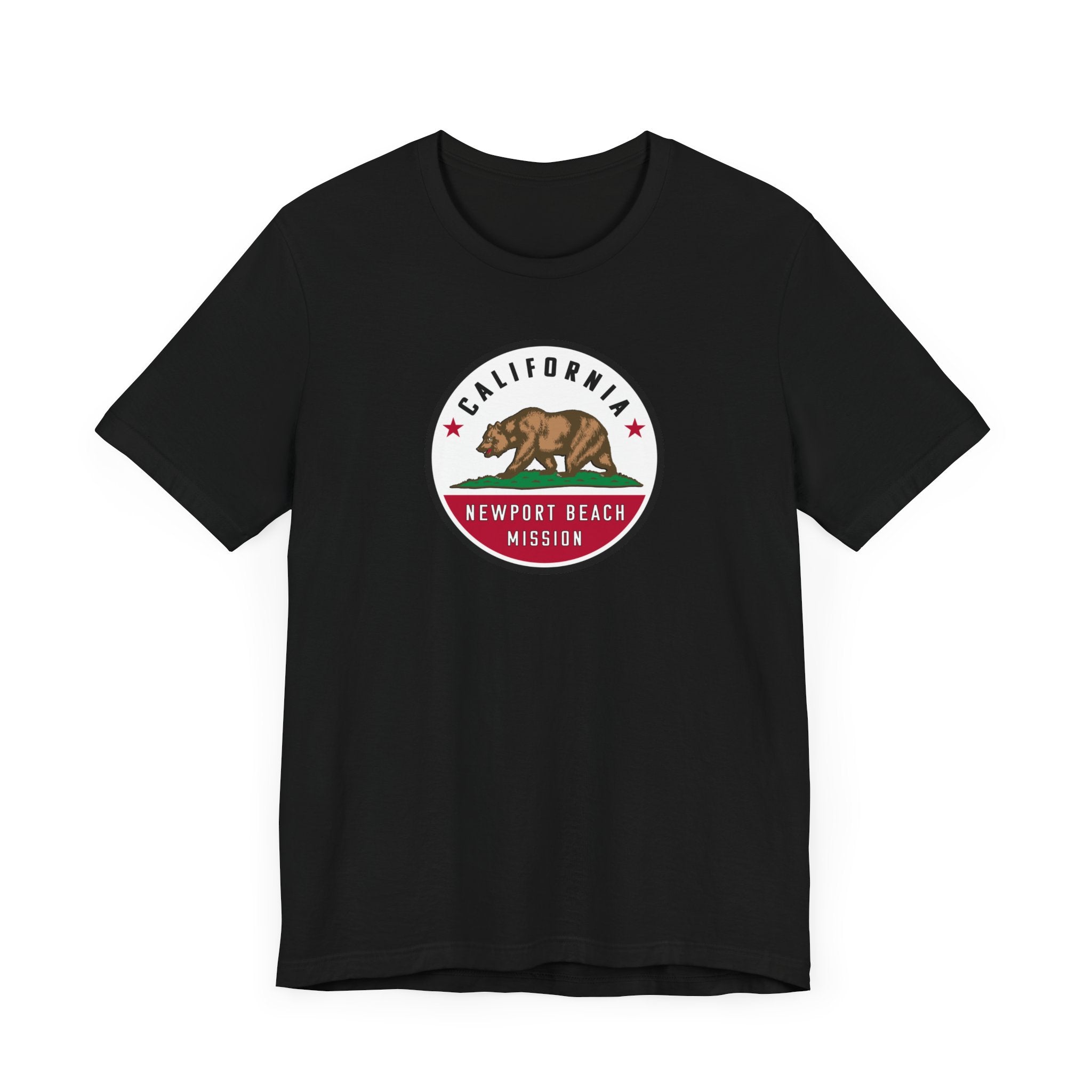California Newport Beach Mission State Flag Logo (White Border) T-shirt - Mission Wishlist - LDS Missionary Gift Store