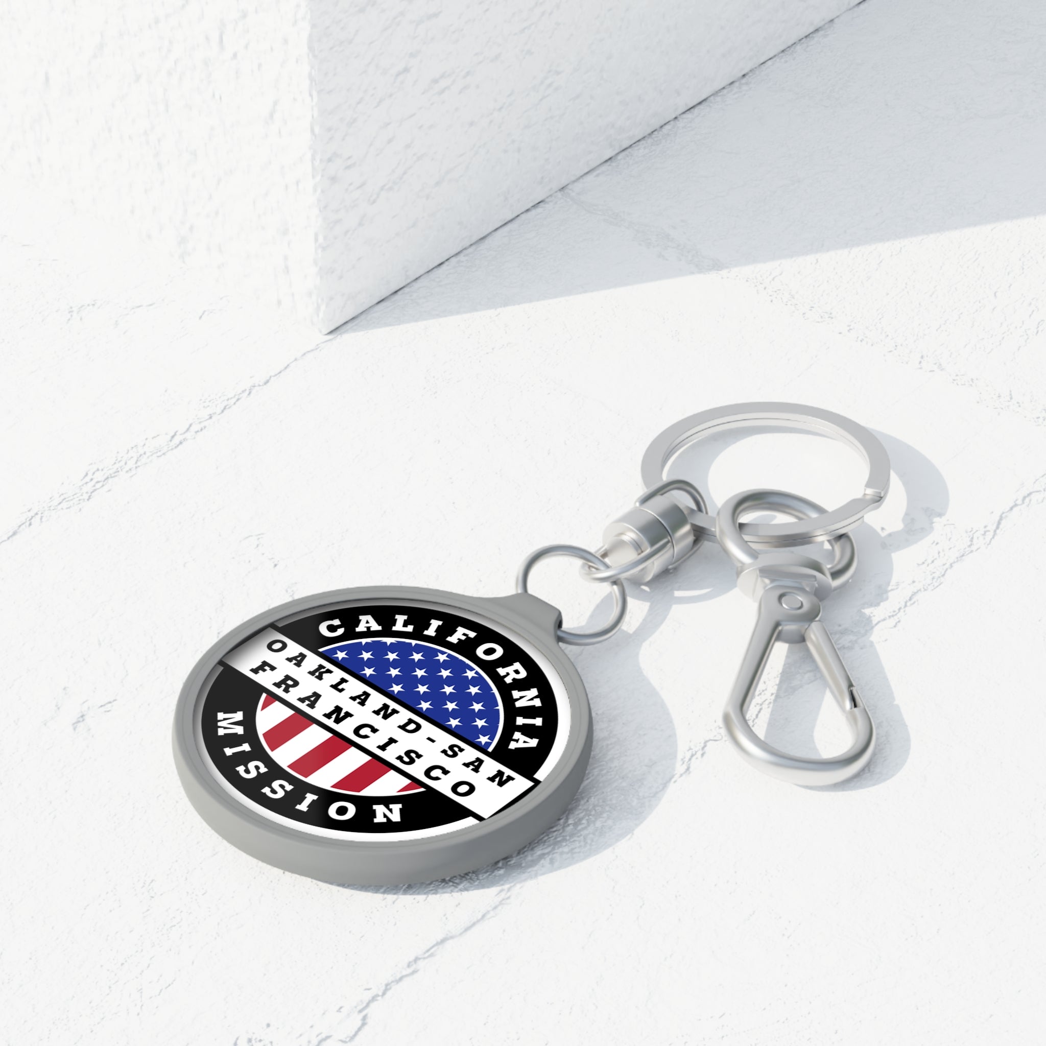 California Oakland/San Francisco Mission Circle Flag Key Tag - Mission Wishlist - LDS Missionary Gift Store