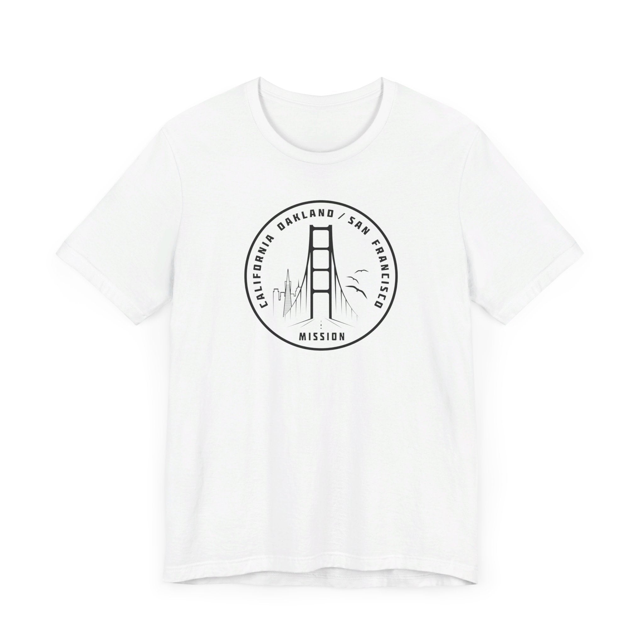 California Oakland/San Francisco Mission Circular Monochrome Logo T-Shirt - Mission Wishlist - LDS Missionary Gift Store