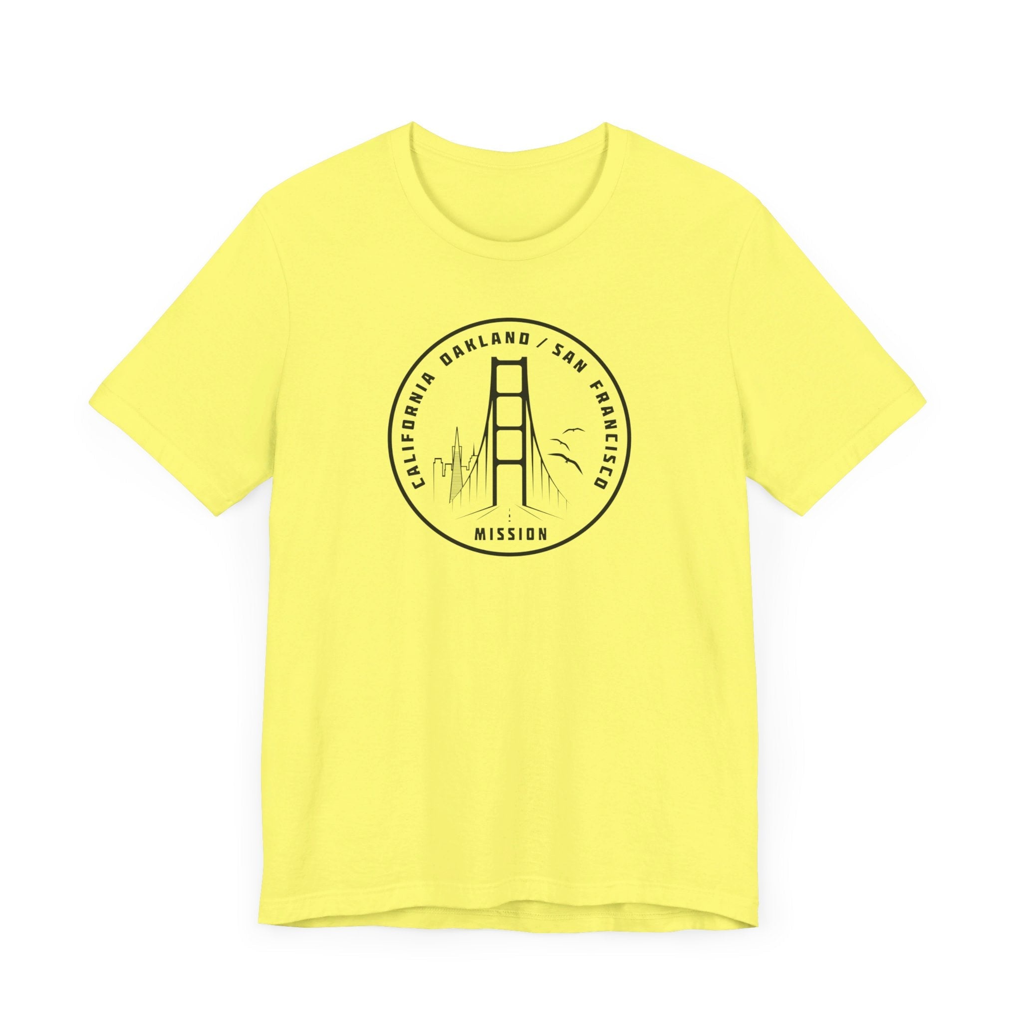 California Oakland/San Francisco Mission Circular Monochrome Logo T-Shirt - Mission Wishlist - LDS Missionary Gift Store
