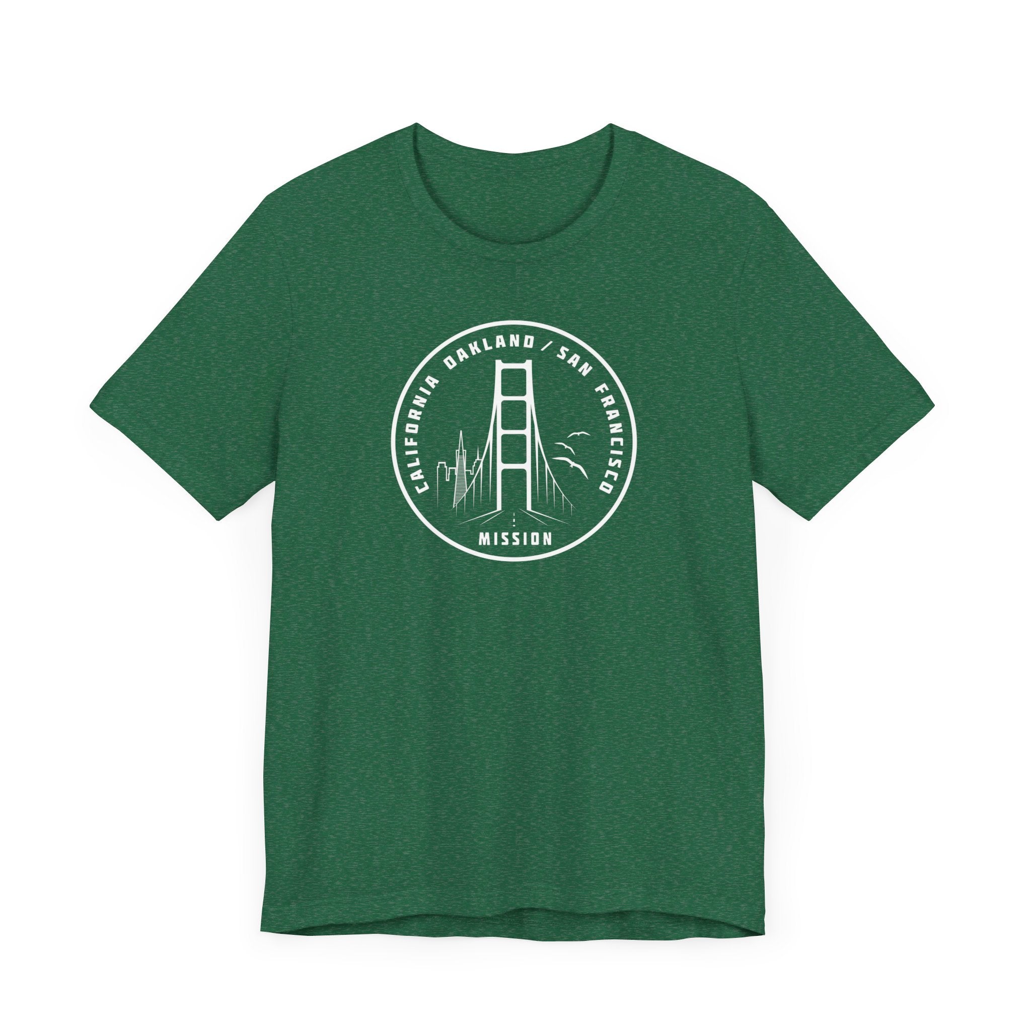 California Oakland/San Francisco Mission Circular Monochrome Logo T-Shirt - Mission Wishlist - LDS Missionary Gift Store
