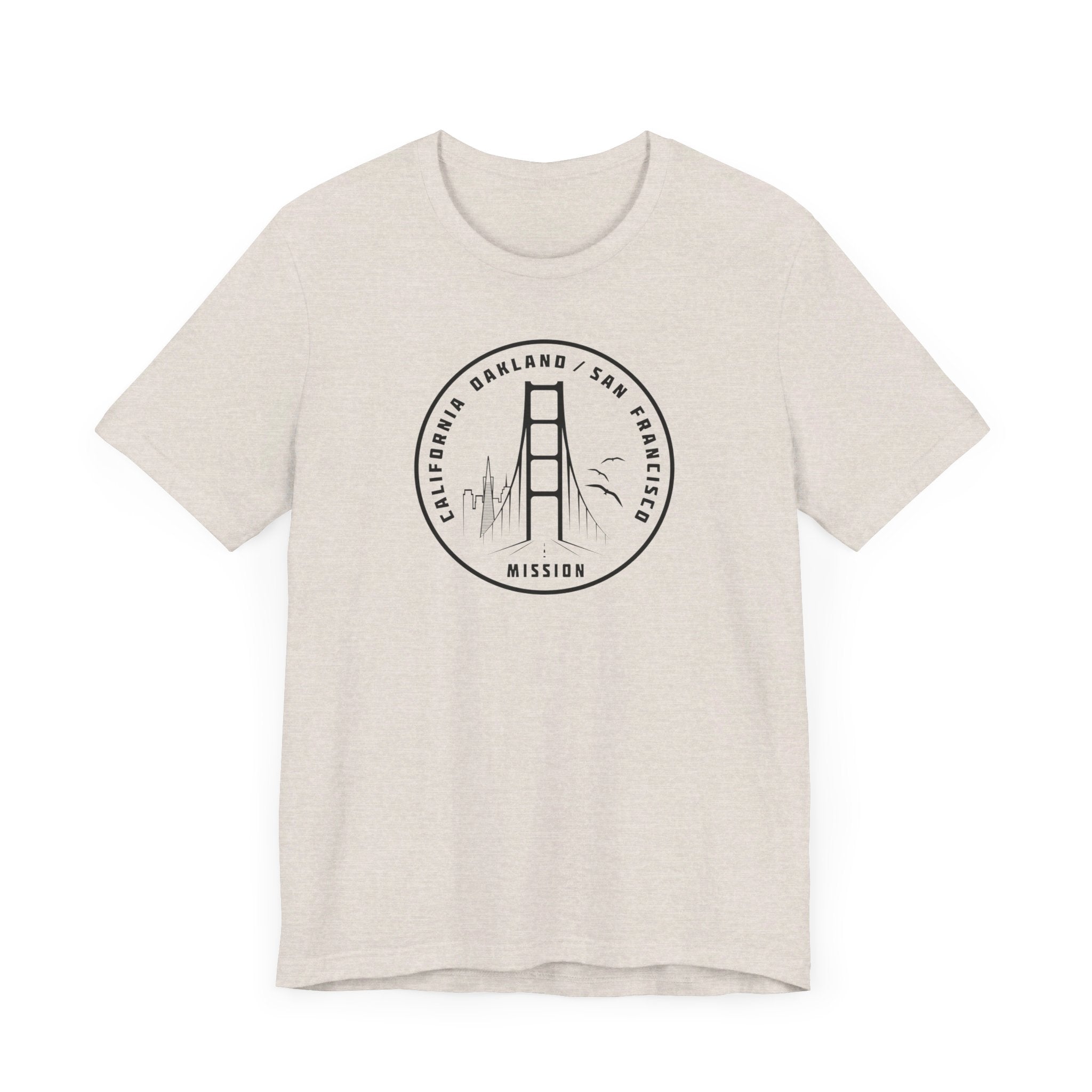 California Oakland/San Francisco Mission Circular Monochrome Logo T-Shirt - Mission Wishlist - LDS Missionary Gift Store