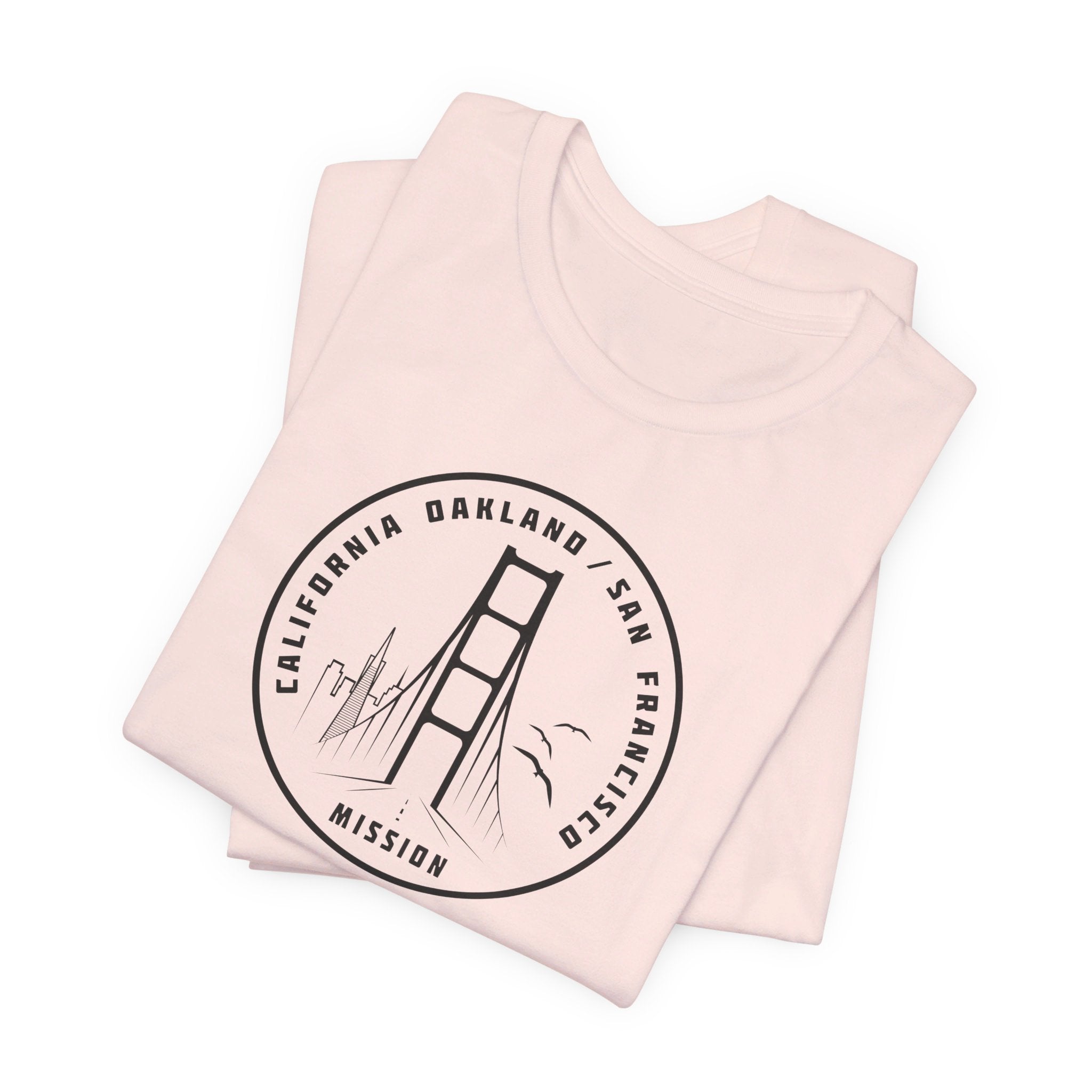 California Oakland/San Francisco Mission Circular Monochrome Logo T-Shirt - Mission Wishlist - LDS Missionary Gift Store