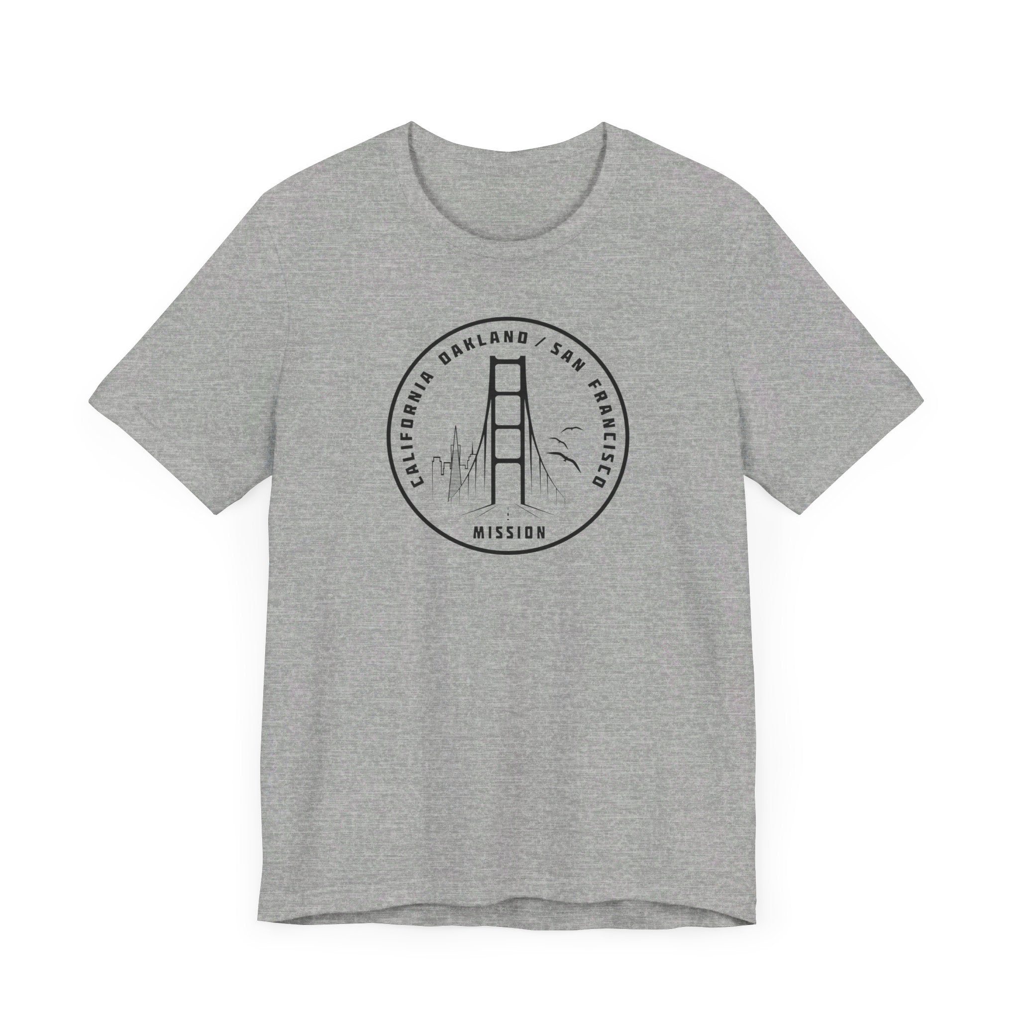 California Oakland/San Francisco Mission Circular Monochrome Logo T-Shirt - Mission Wishlist - LDS Missionary Gift Store